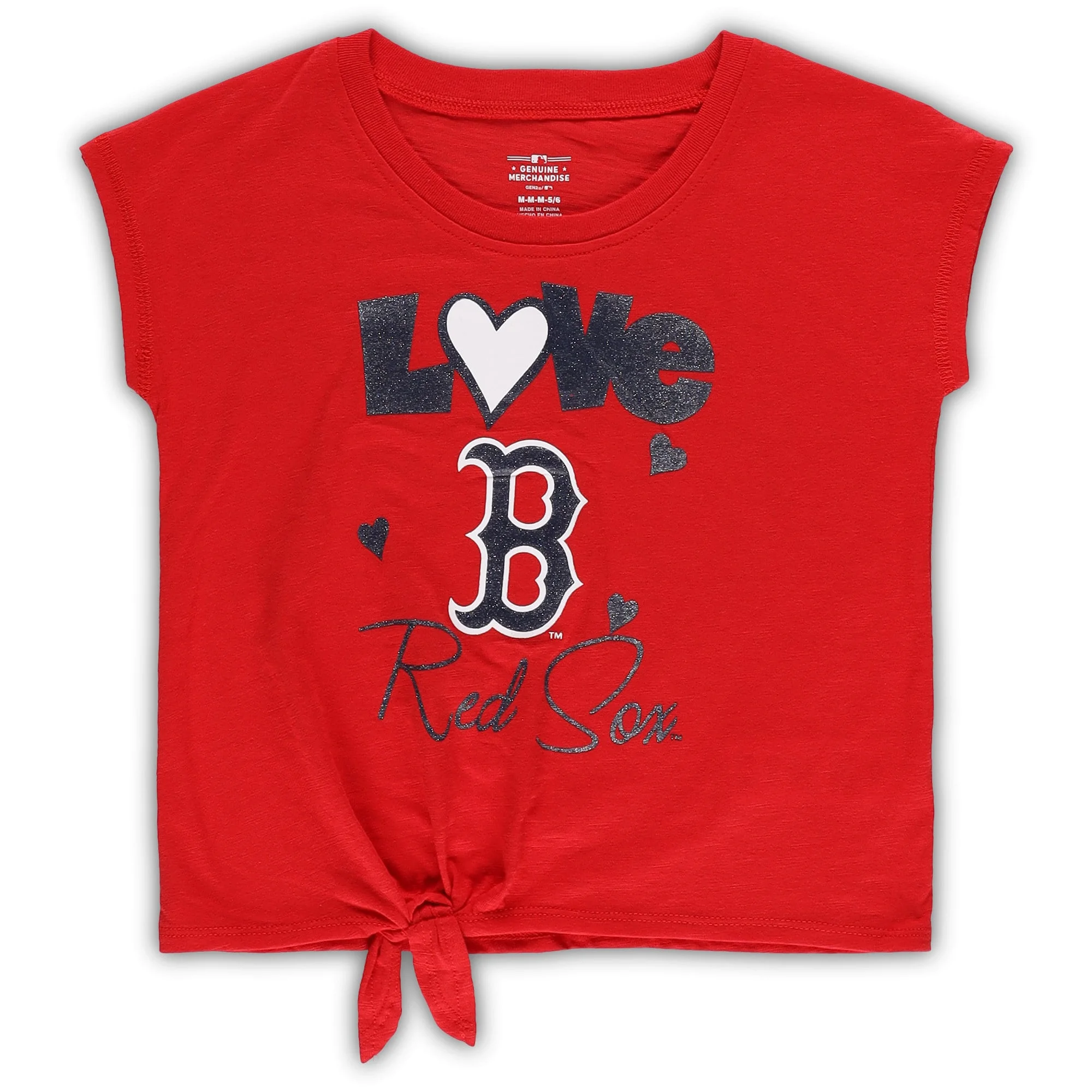 Girls Preschool Navy/Red Boston Red Sox Forever Love Tri-Blend T-Shirt & Leggings Set