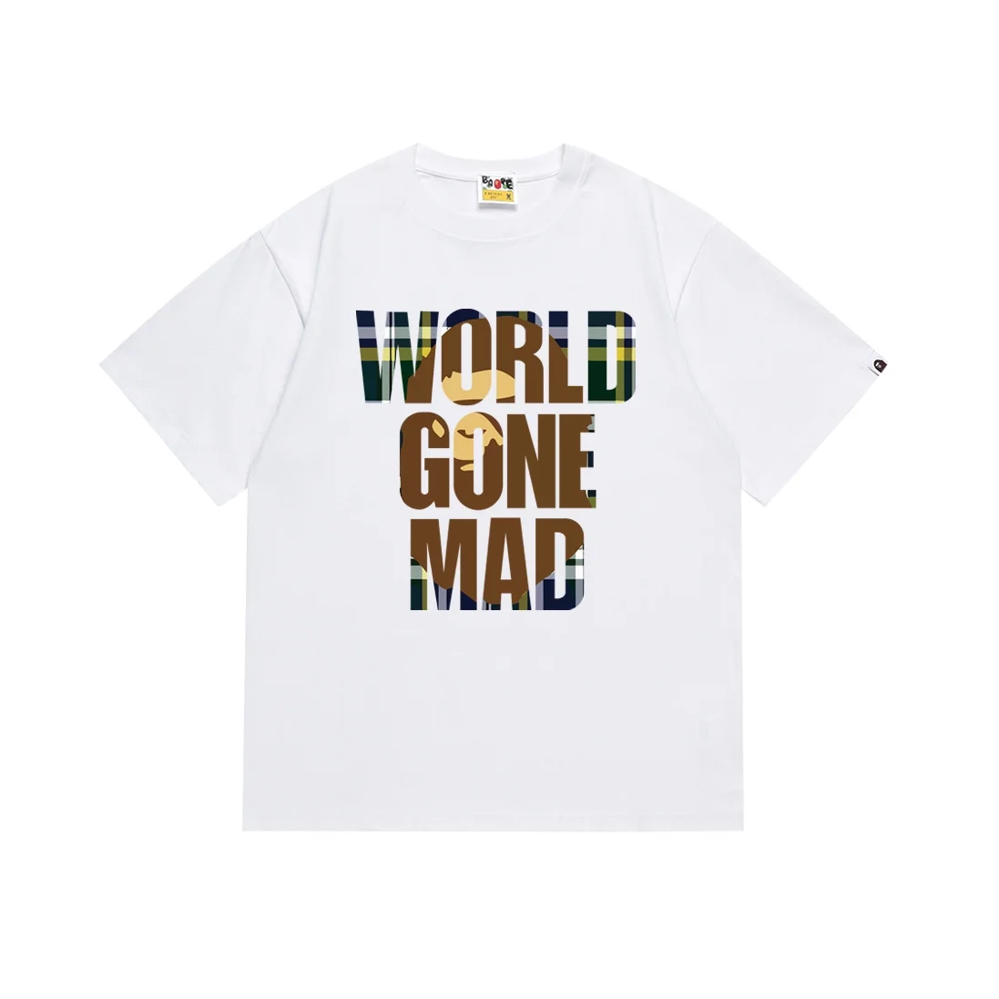 2024 New Bape Summer Printed Ape Head Shark Fashion Casual Hip Hop Men's and Women's Short Sleeve T-Shirt