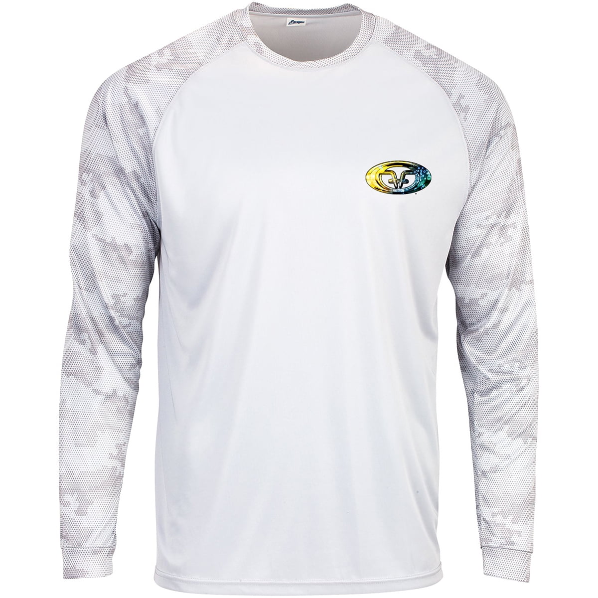 Flying Fisherman Mahi Skin Performance Long Sleeve T-Shirt - Medium - White