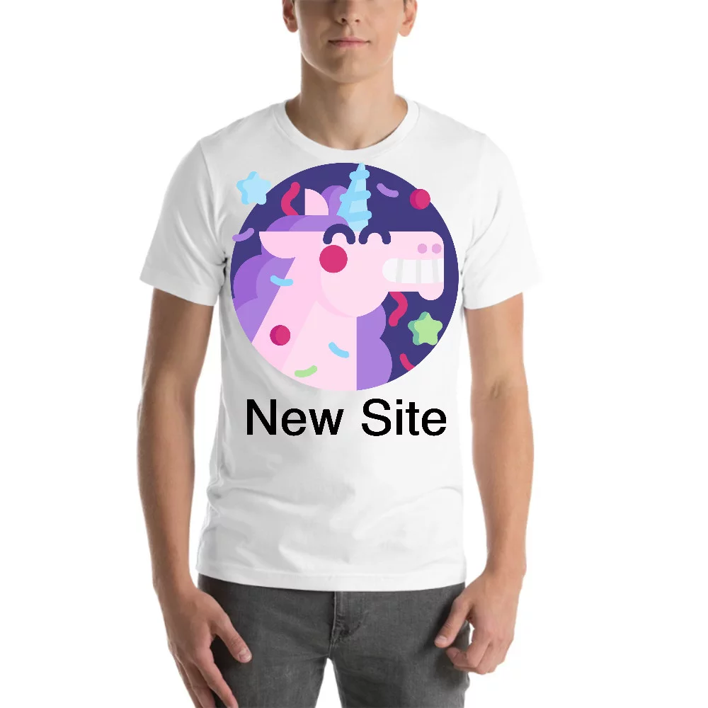 L New Site Party Unicorn Short Sleeve Cotton T-Shirt By Undefined Gifts