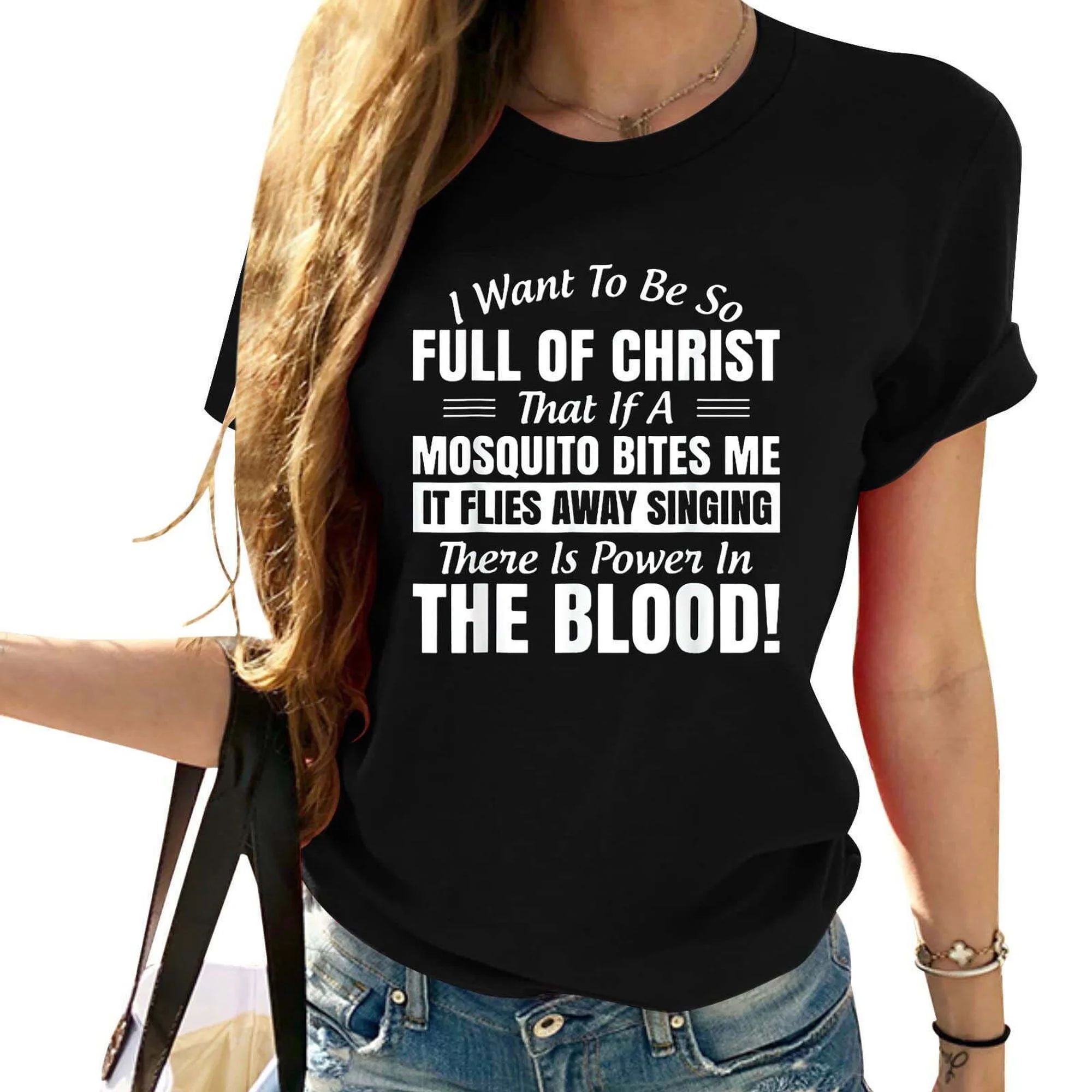 Embrace the Divine Essence: Mosquito-Proof T-Shirt for a Christ-Filled Journey