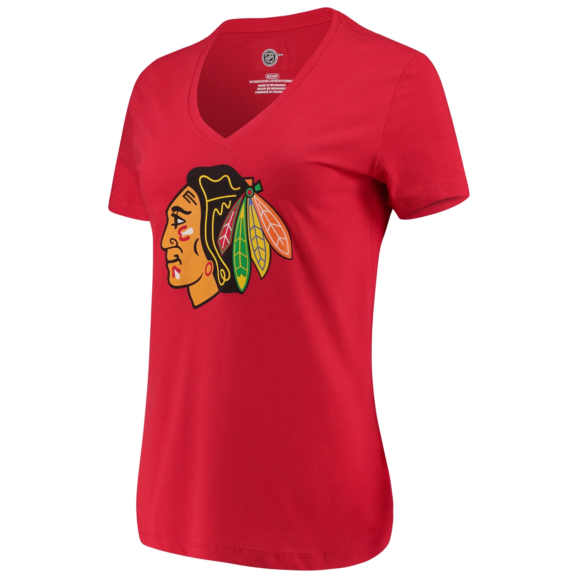Women's Fanatics Branded Red Chicago Blackhawks Top Ranking V-Neck T-Shirt