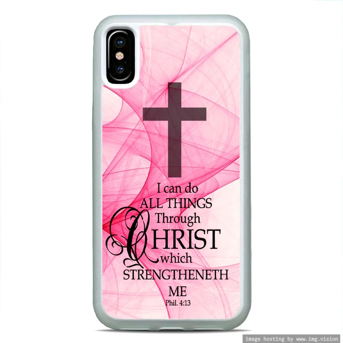 Christian Bible Verse Phone Case Slim Hard Rubber Custom White Case Cover For iPhone 13 Pro Max Mini 12 XS XR