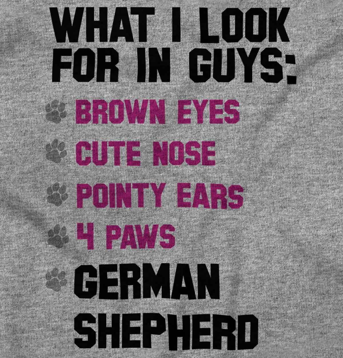 Look Guys German Shepherd Lover Women's Graphic T Shirt Tees Brisco Brands S