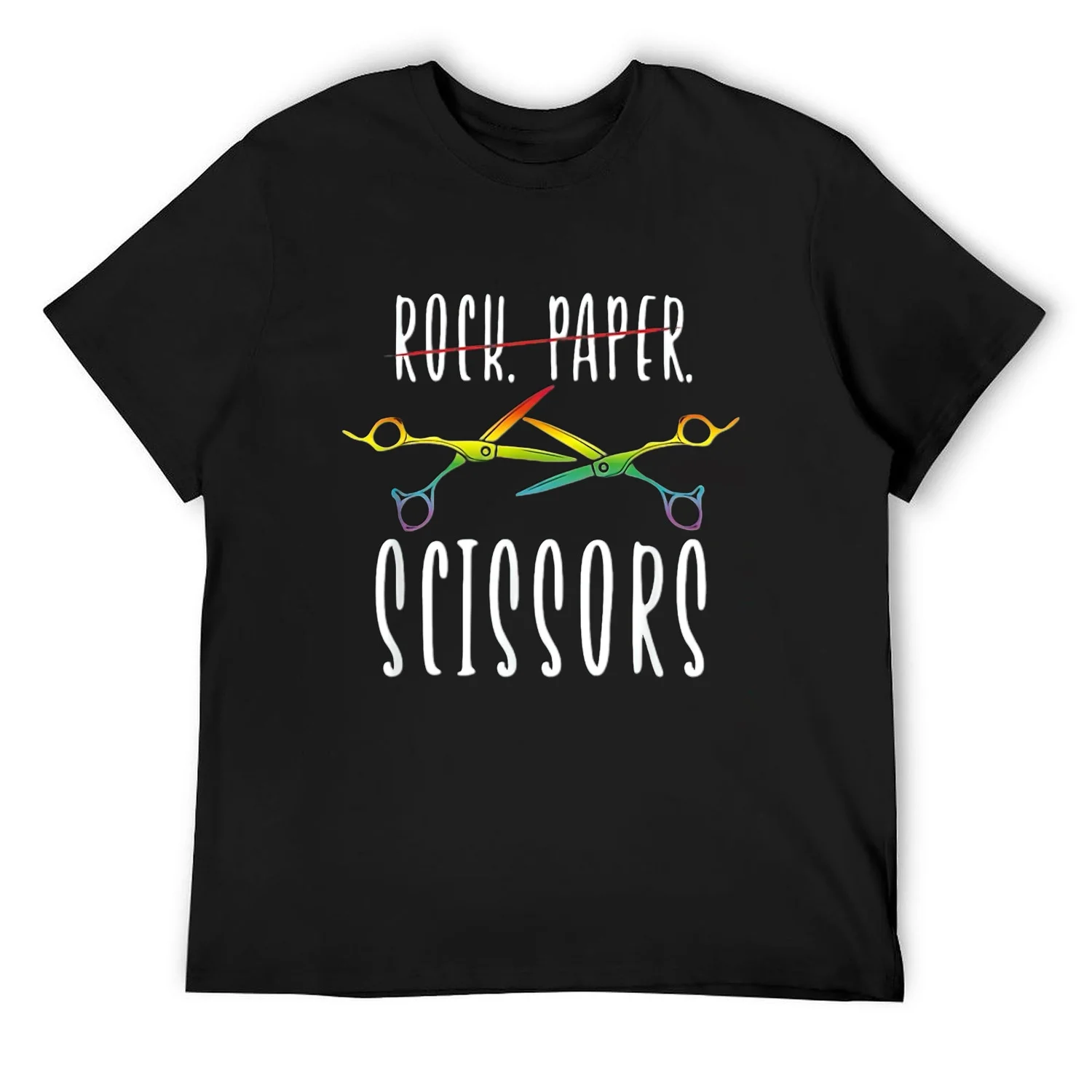 Mens Rock Paper Scissors Lesbian Couple Pride Funny Lgbt Support T-Shirt Black Small