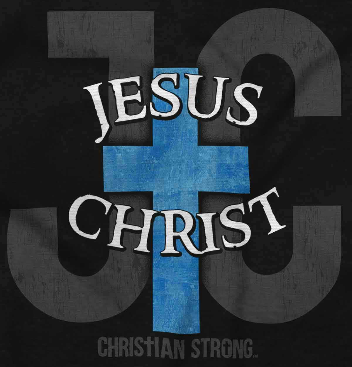 Jesus Christ JC Cross Christian V-Neck T Shirts Men Women Brisco Brands M