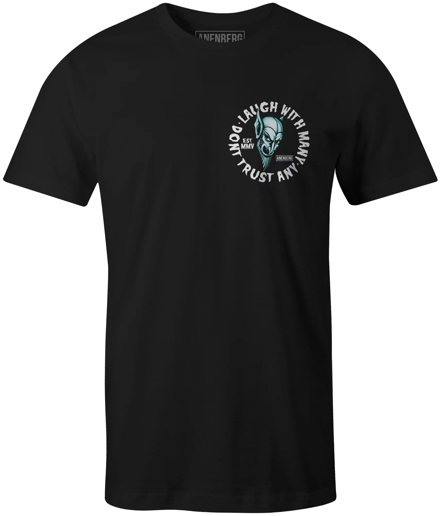 Anenberg, Laugh with Many Classic American Made Mens Crew Neck Tee Shirt