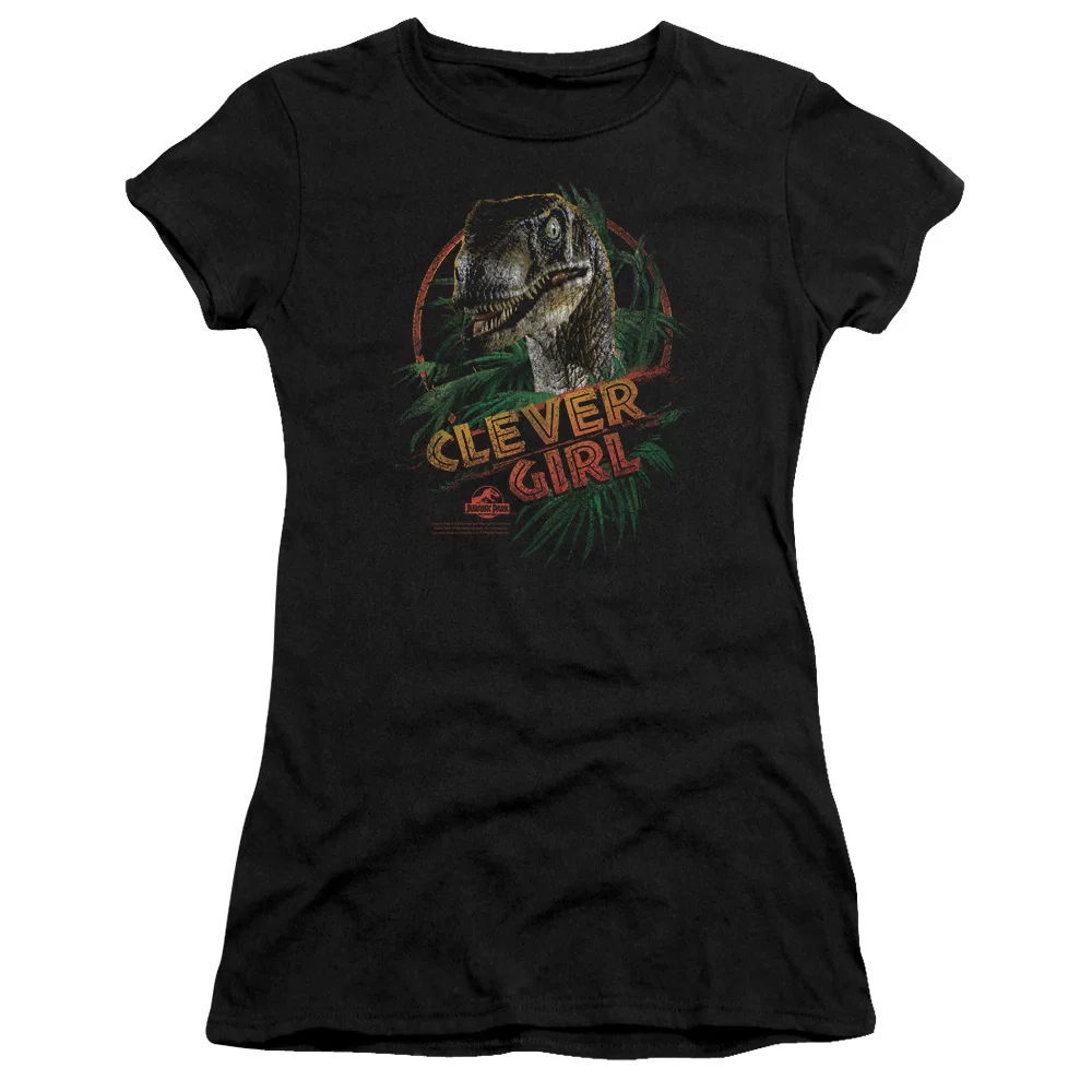 Jurassic Park - Clever Girl - Juniors Teen Girls Cap Sleeve Shirt - Small