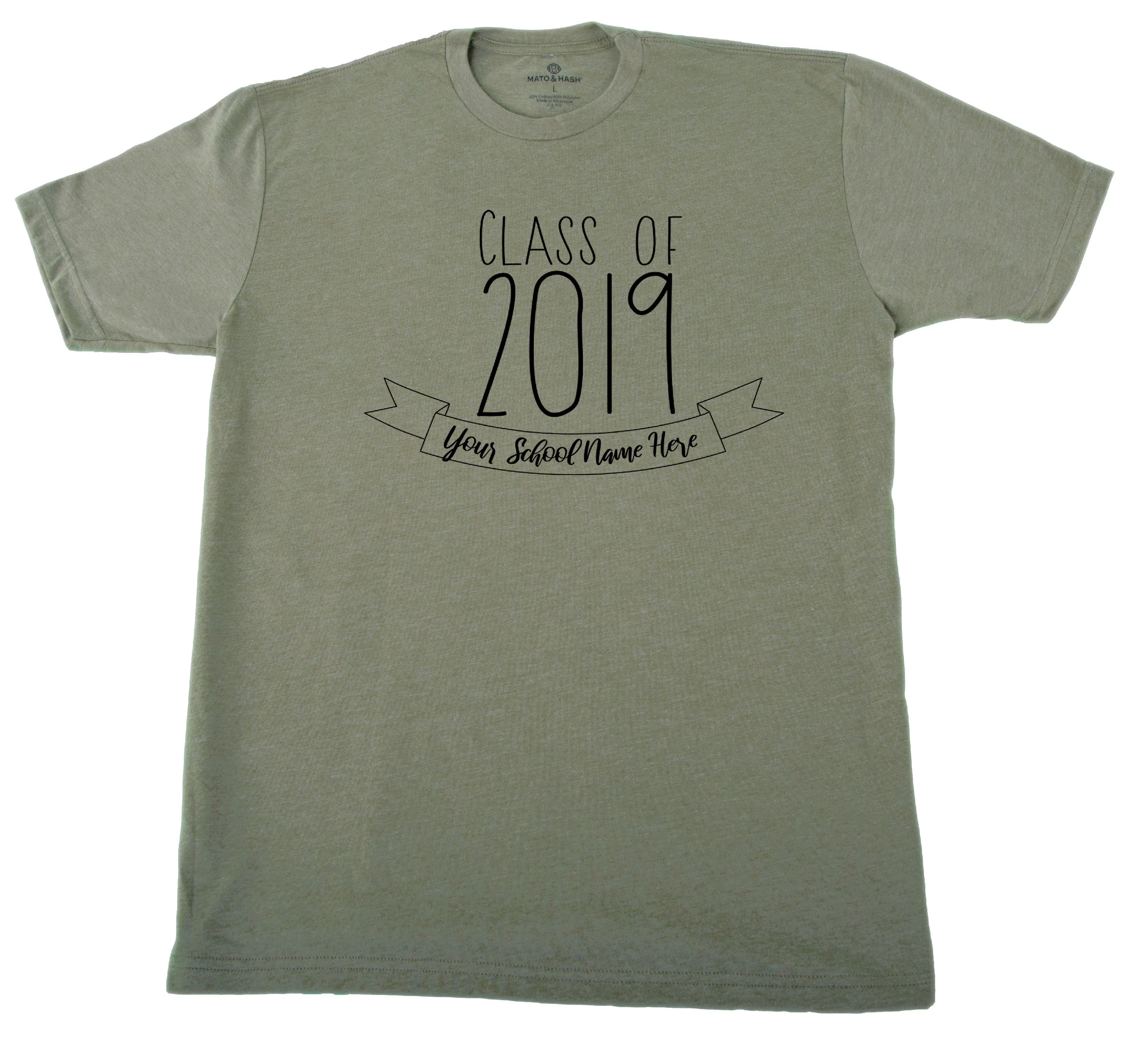 Senior Men's T-shirts, Class of 2019 Customized Shirts, Graduation T-shirts - Emblem
