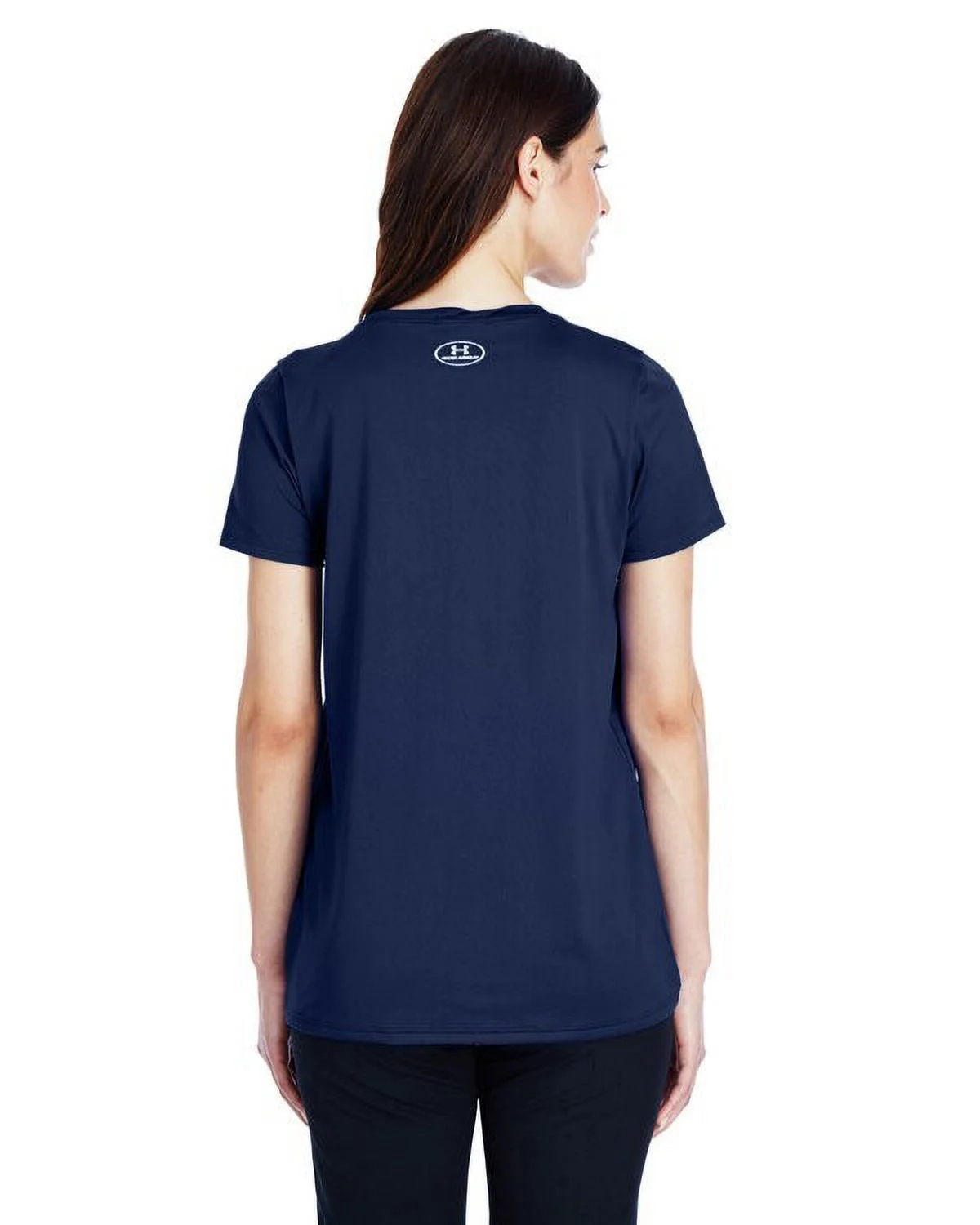 Under Armour Women's Team Tech Loose Midnight Navy Short Seleve shirt (XL)