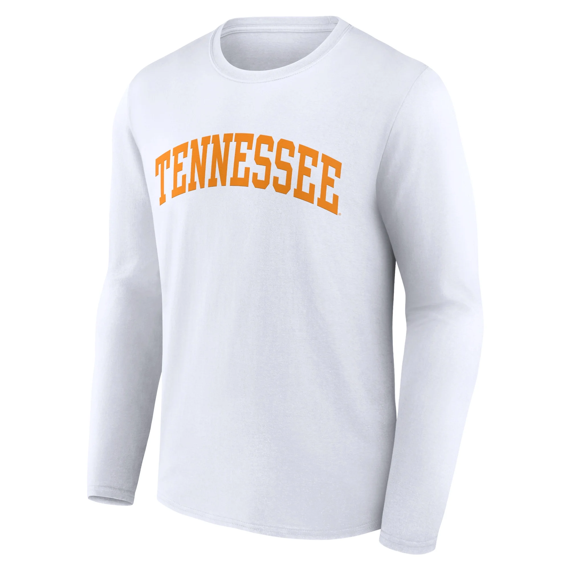 Men's Fanatics Branded White Tennessee Volunteers Basic Arch Long Sleeve T-Shirt