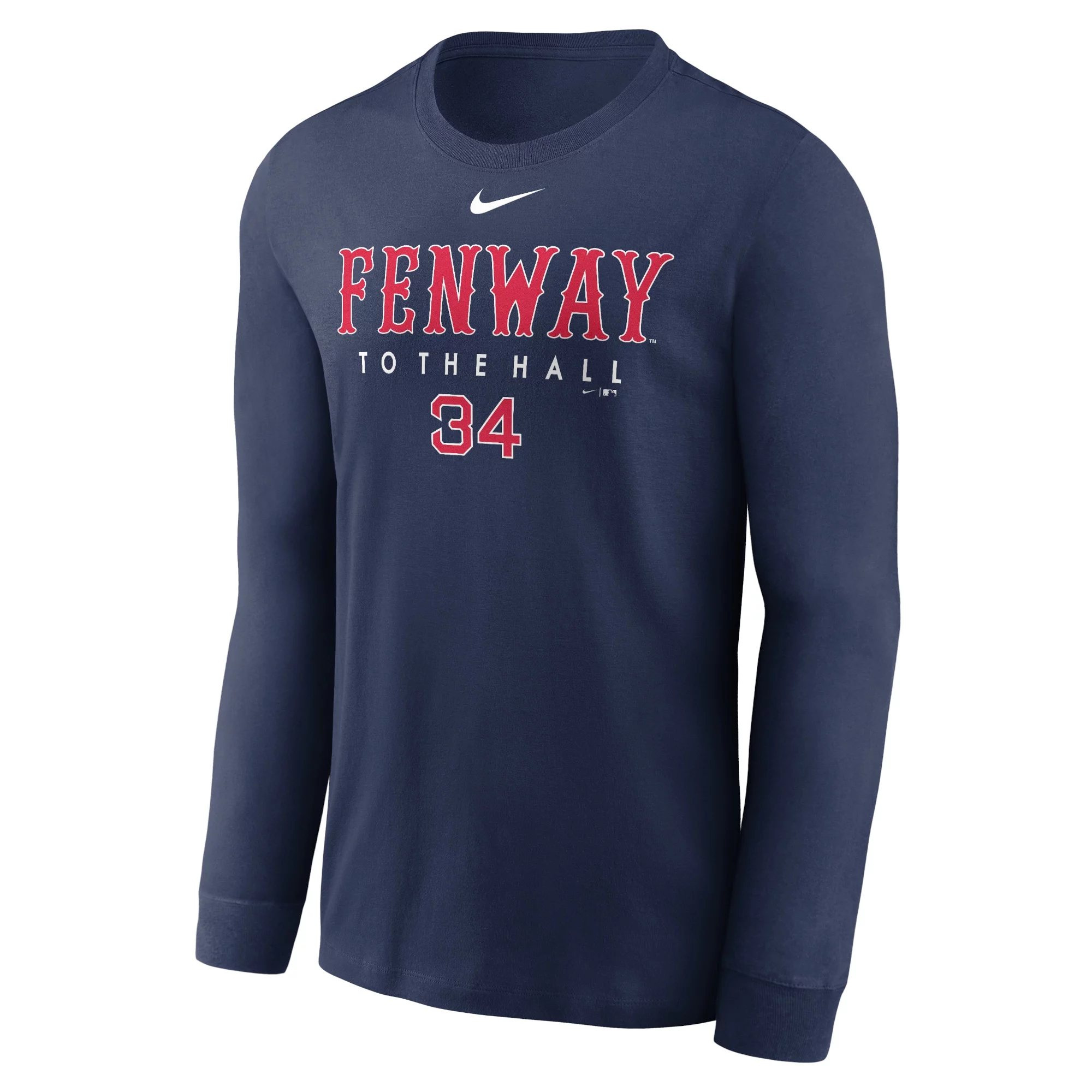 Men's Nike David Ortiz Navy Boston Red Sox Hall of Fame Fenway Crew Neck T-Shirt