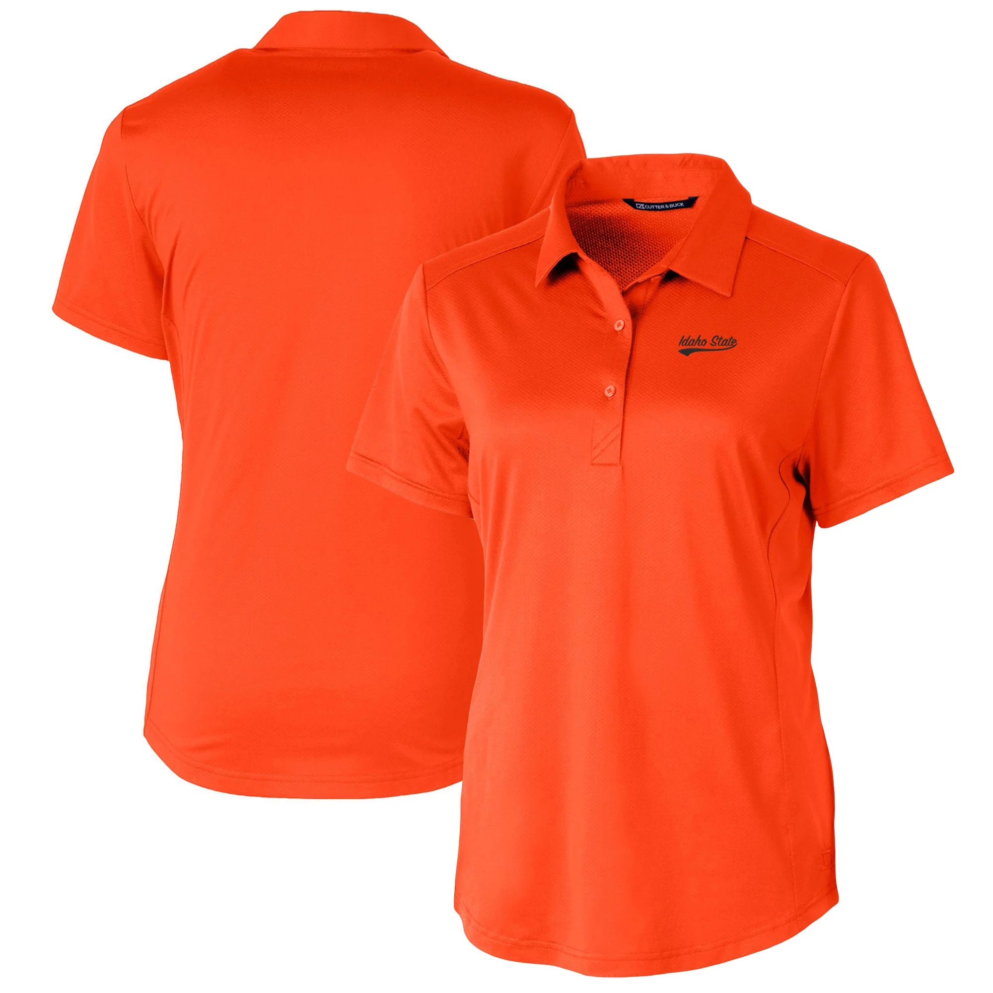Women's Cutter & Buck Orange Idaho State Bengals DryTec Prospect Textured Stretch Polo