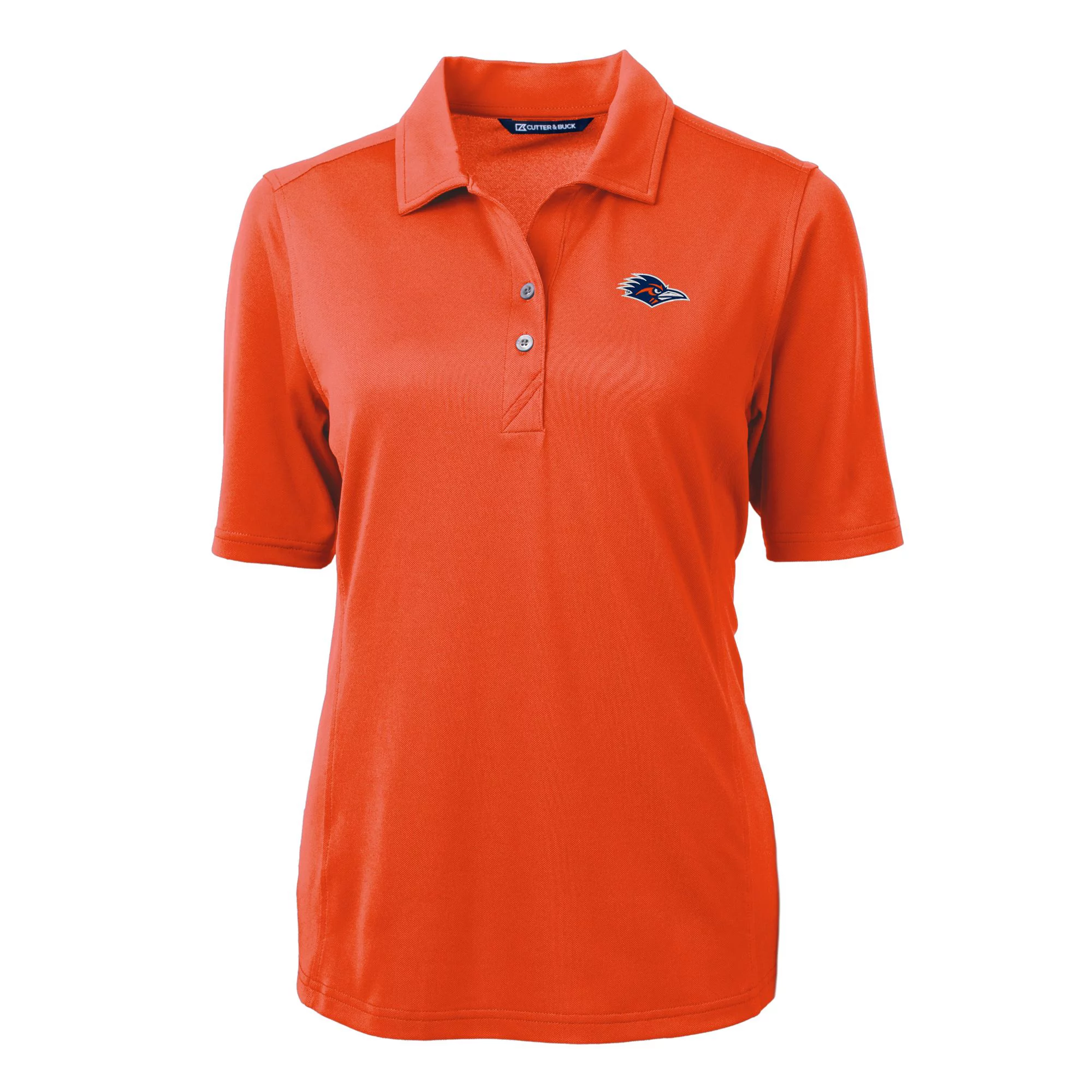 Women's Cutter & Buck Orange UTSA Roadrunners DryTec Virtue Eco Pique Recycled Polo