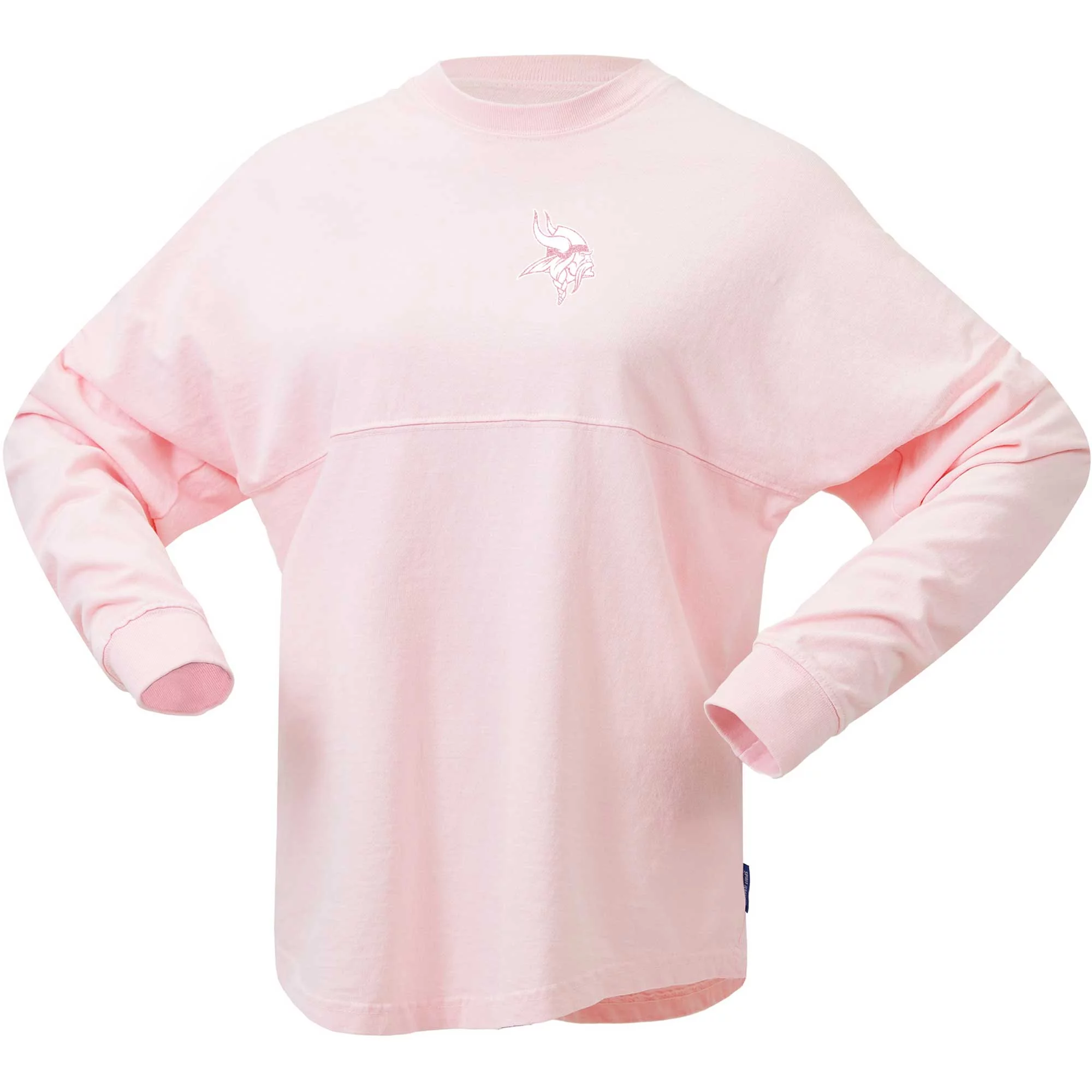 Women's Fanatics Branded Pink Minnesota Vikings Millennial Spirit Jersey T-Shirt