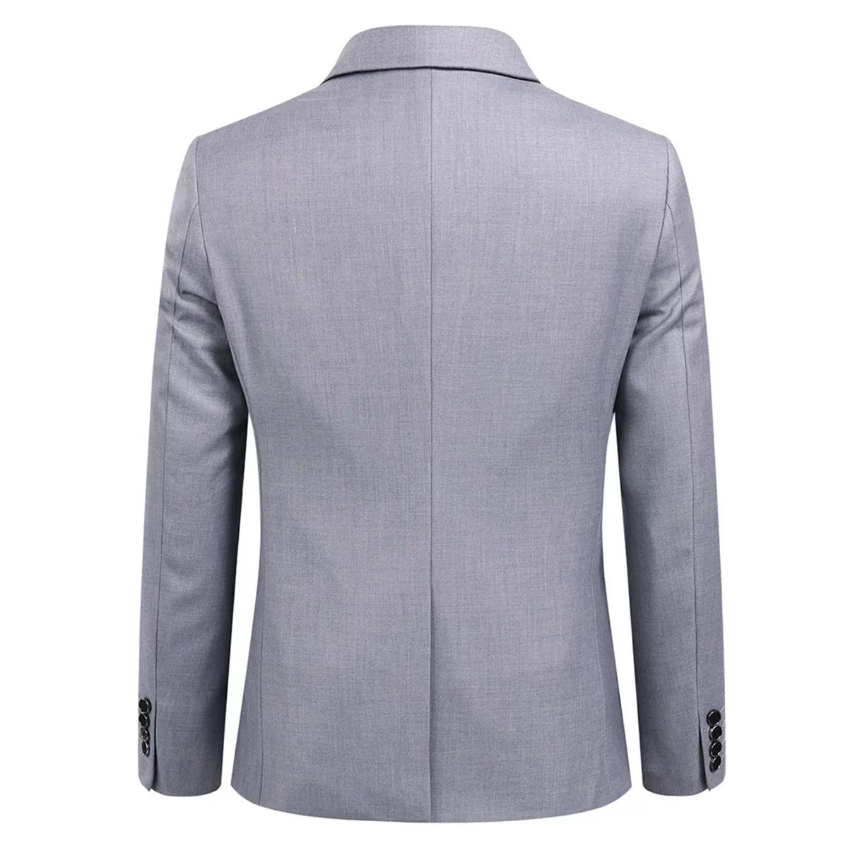 Mens Slim Fit Blazer Jacket Two-Button Notched Lapel Casual Suit Jacket