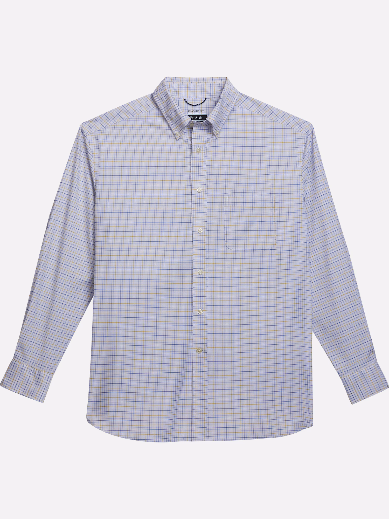 Michael Strahan Classic Fit Suit Separates Pants Plaid White