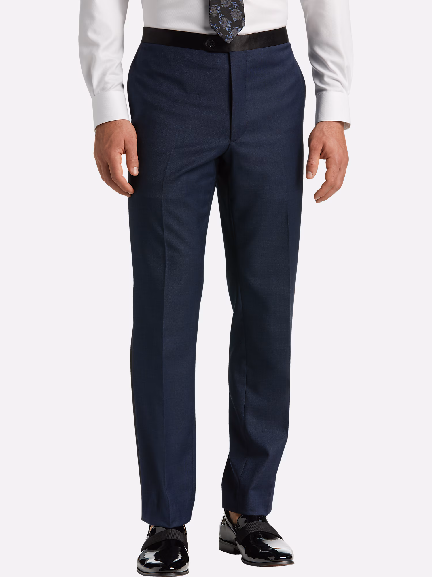 Joseph Abboud Classic Fit Spread Collar Dress Shirt Navy Formal