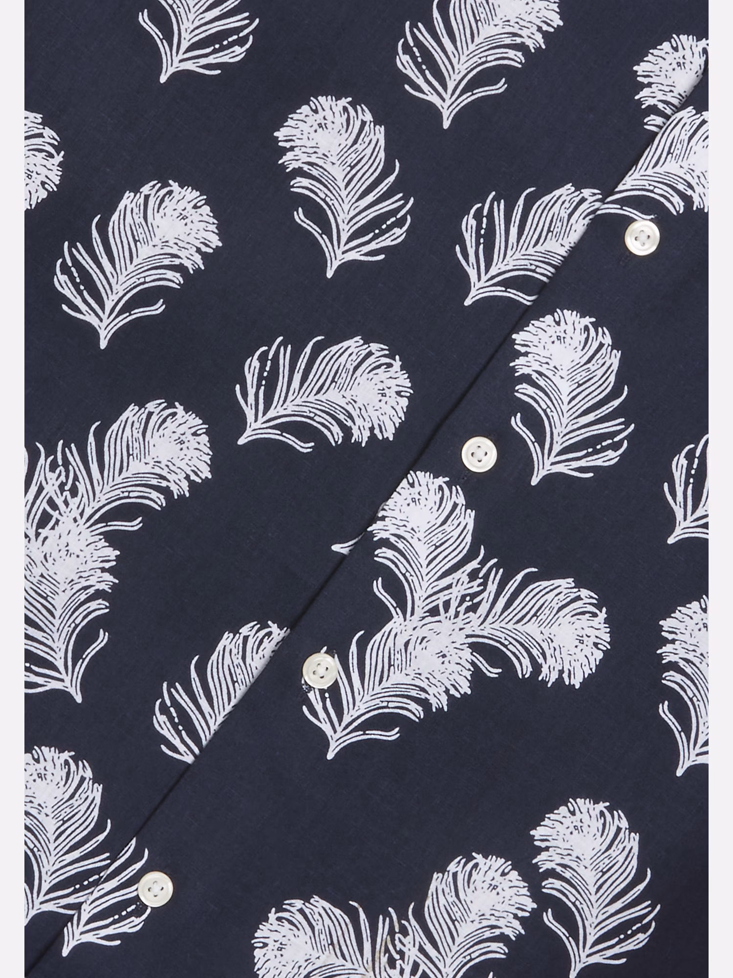 Joseph Abboud Feather Edge Leather Belt Navy