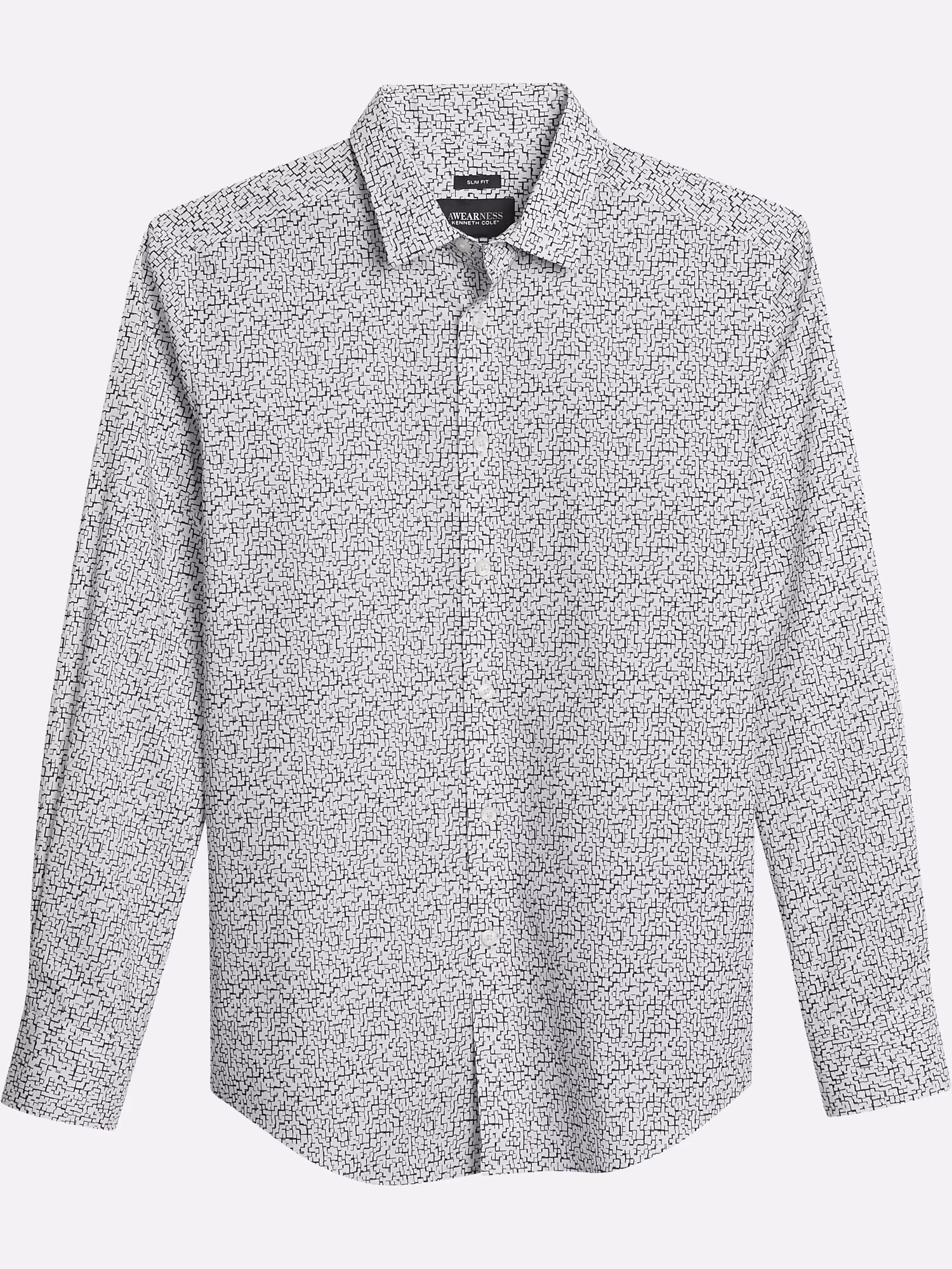 Joseph Abboud Modern Fit Linen Blend Liberty Floral Sport Shirt Black