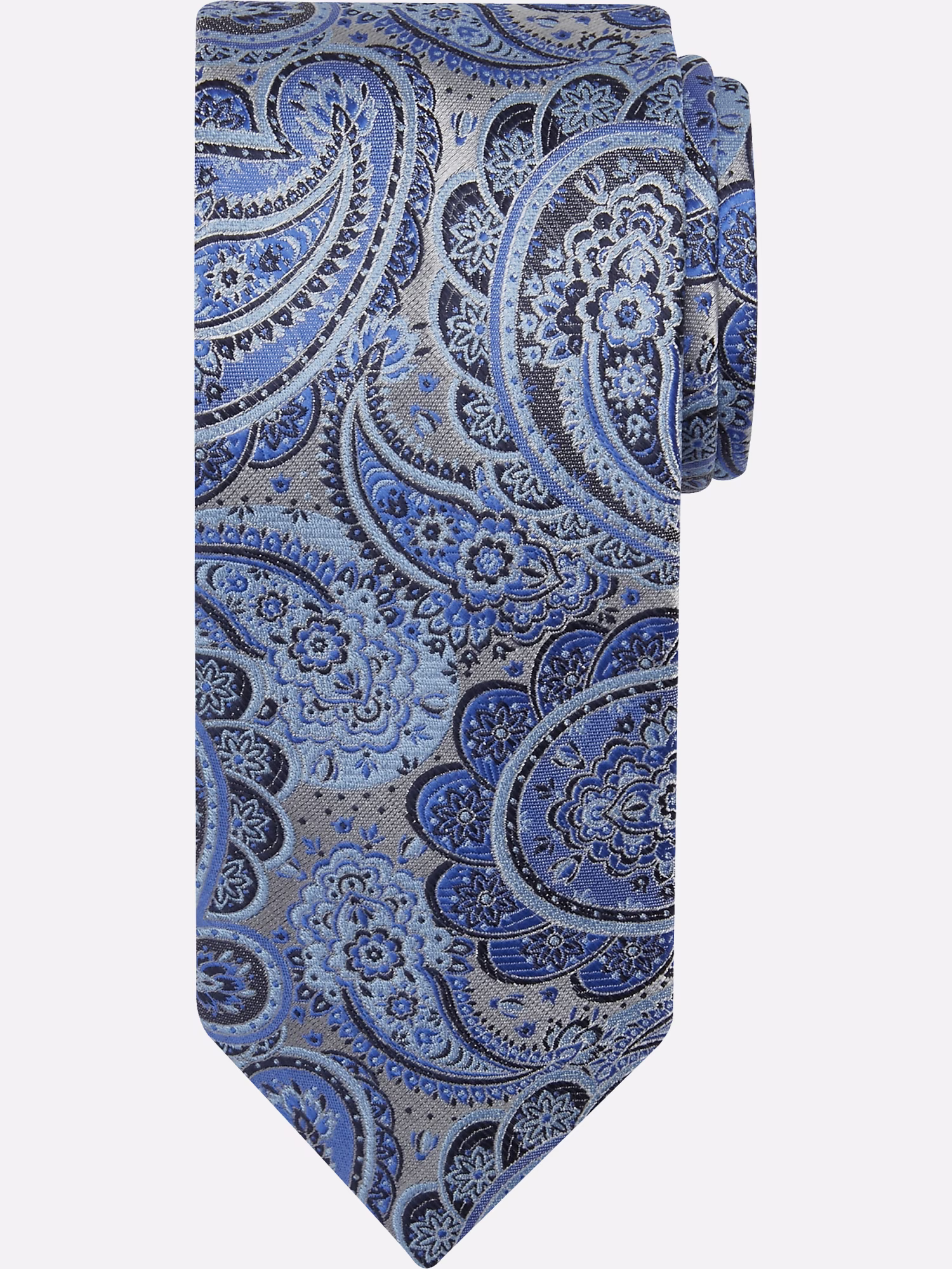 Awearness Kenneth Cole Slim Fit Watercolor Print Sport Shirt Blue