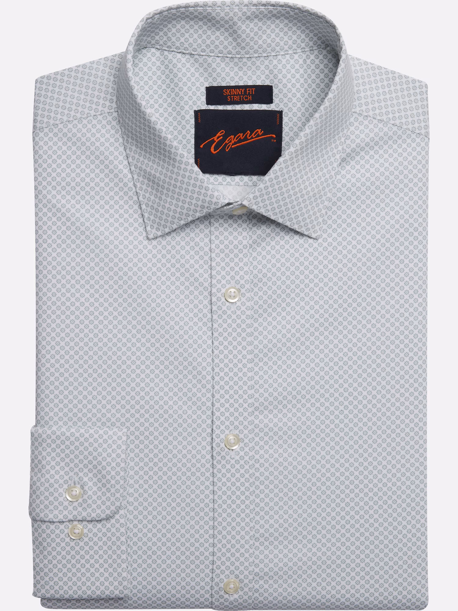 Joseph Abboud Modern Fit Luxe Cotton Crew Neck Tee Lt Green Check