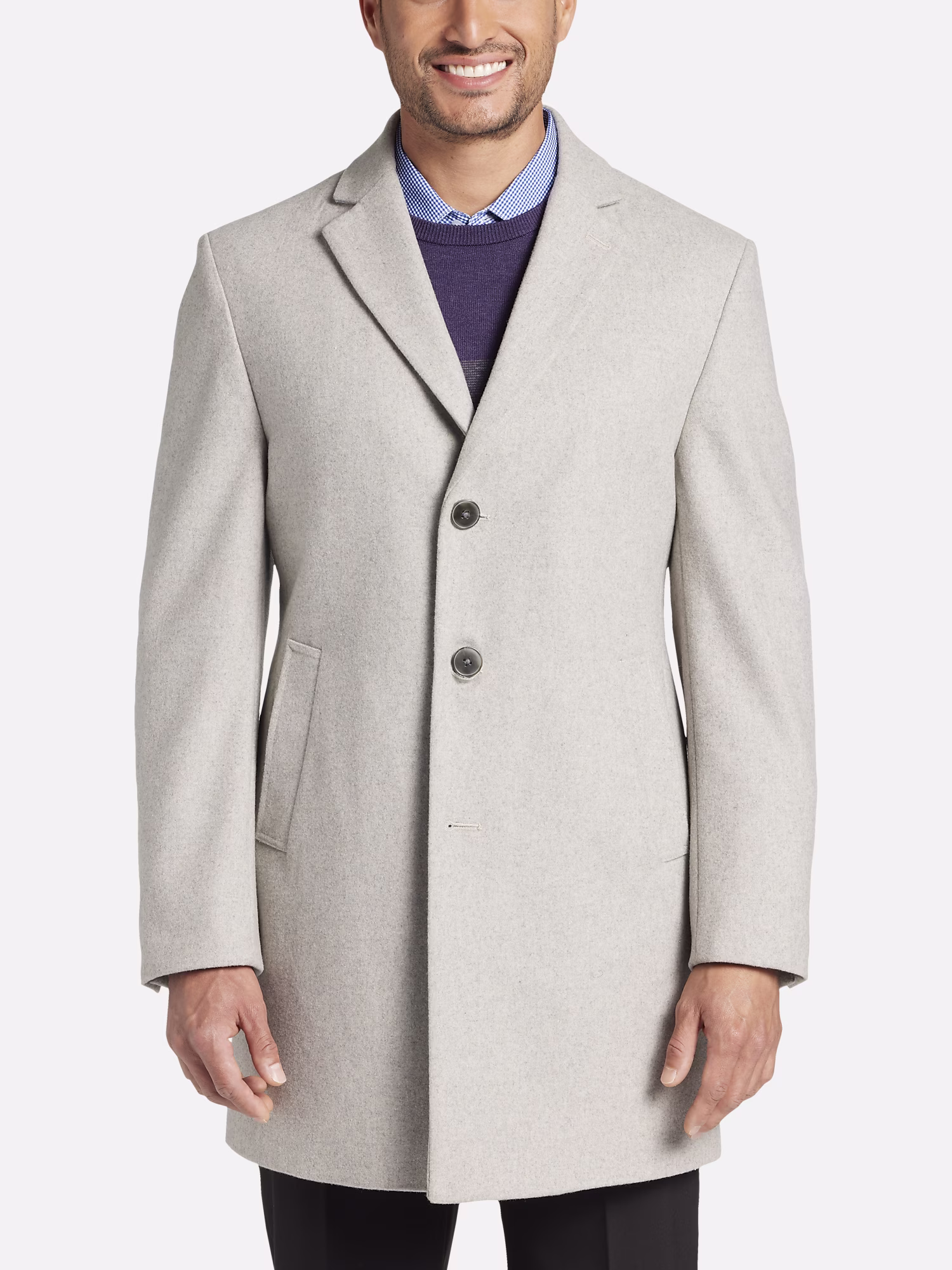 Wilke Rodriguez Slim Fit Suit Separates Jacket Light Gray Solid