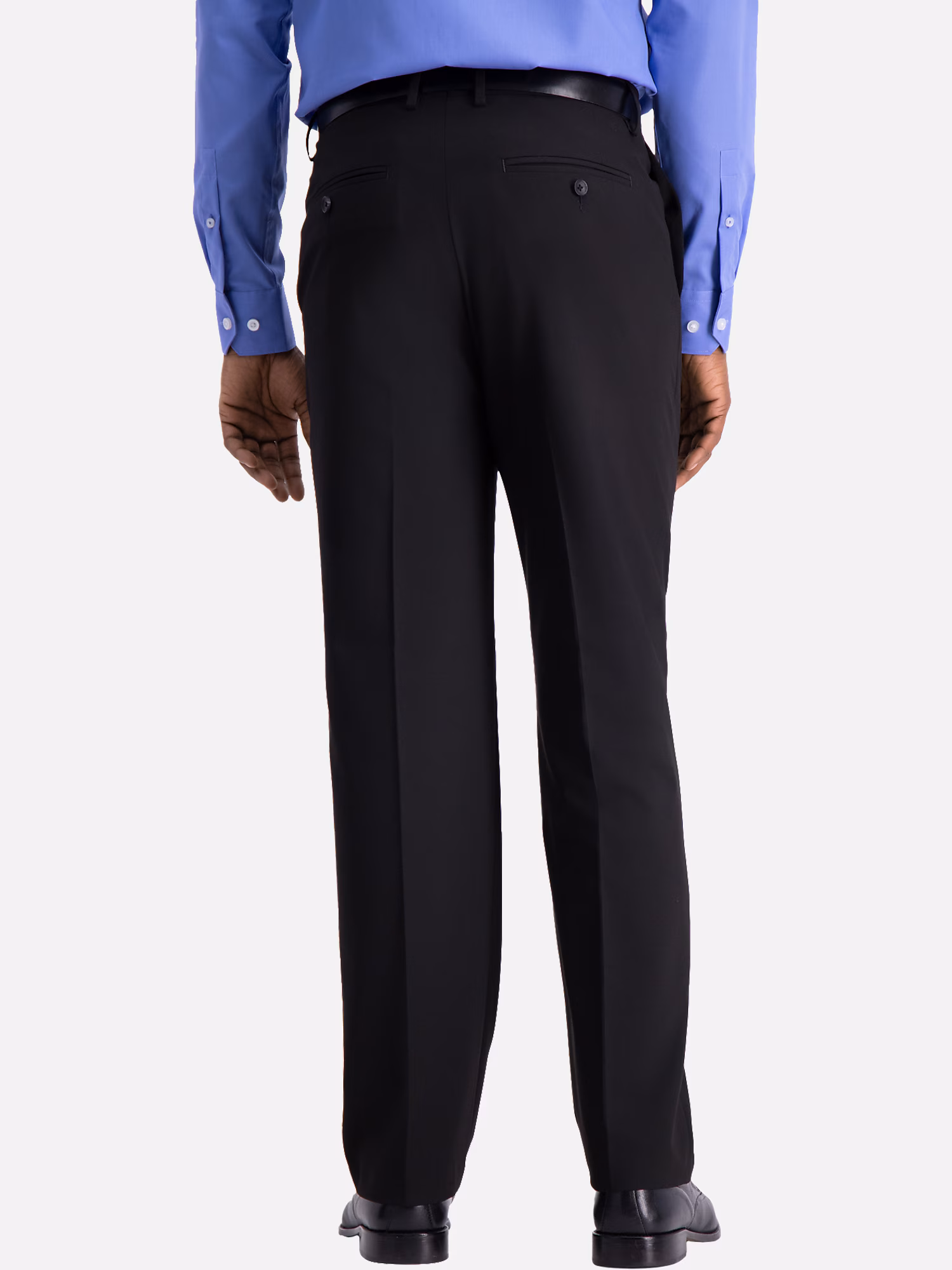 Awearness Kenneth Cole Narrow Micro Square Tie Black Solid