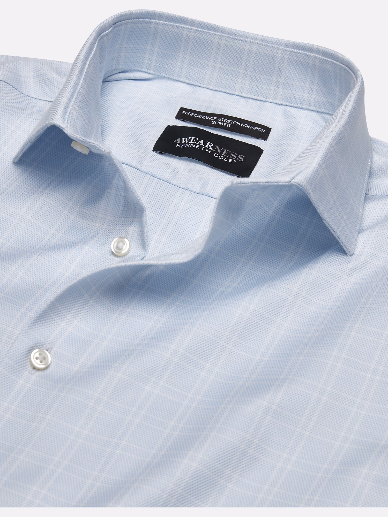 Pronto Uomo Cufflinks Light Blue Check