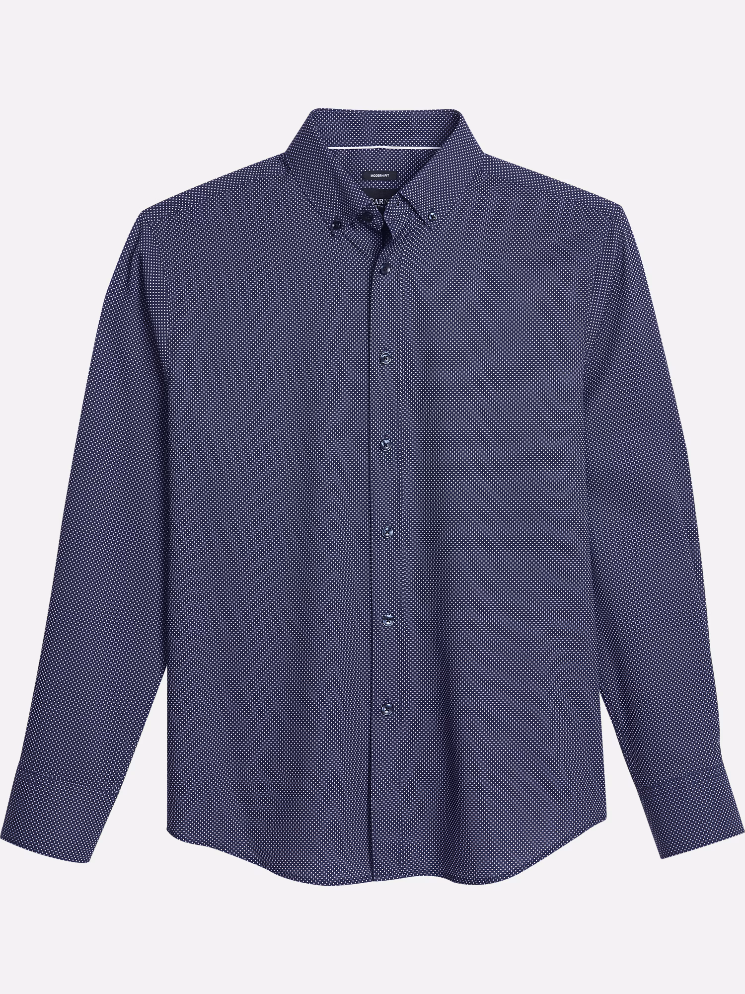 Michael Strahan Slim Fit Banded Collar Dress Shirt Black