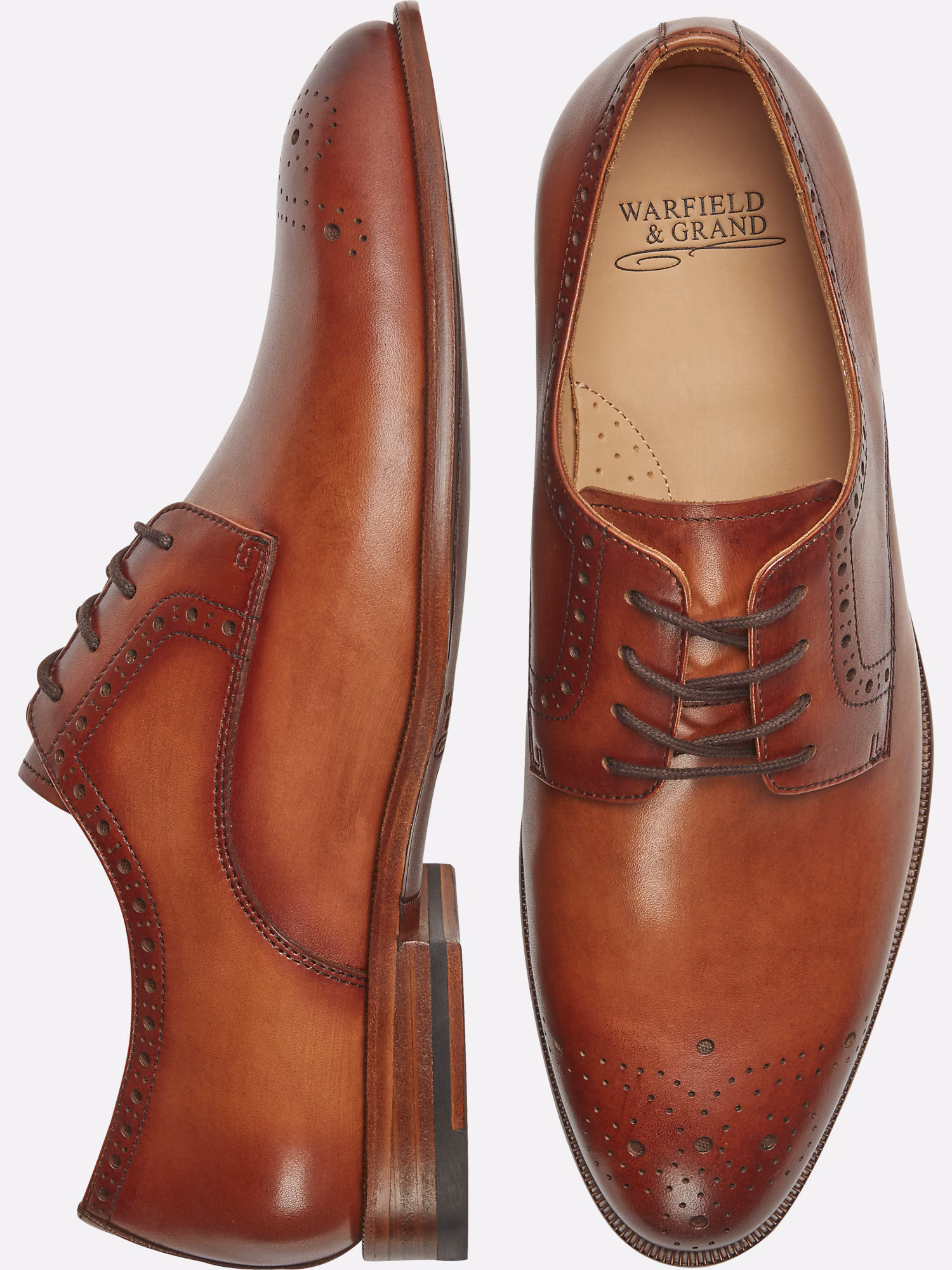Joseph Abboud Narrow Grainy Paisley Tie Tan
