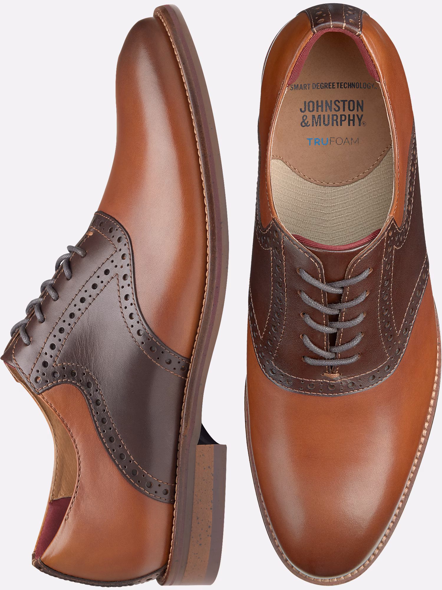 Joseph Abboud Narrow Tie Tan/Mahogany