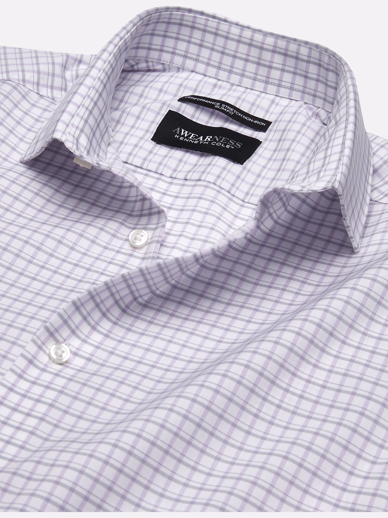 Wilke Rodriguez Slim Fit Tuxedo Lavender Check
