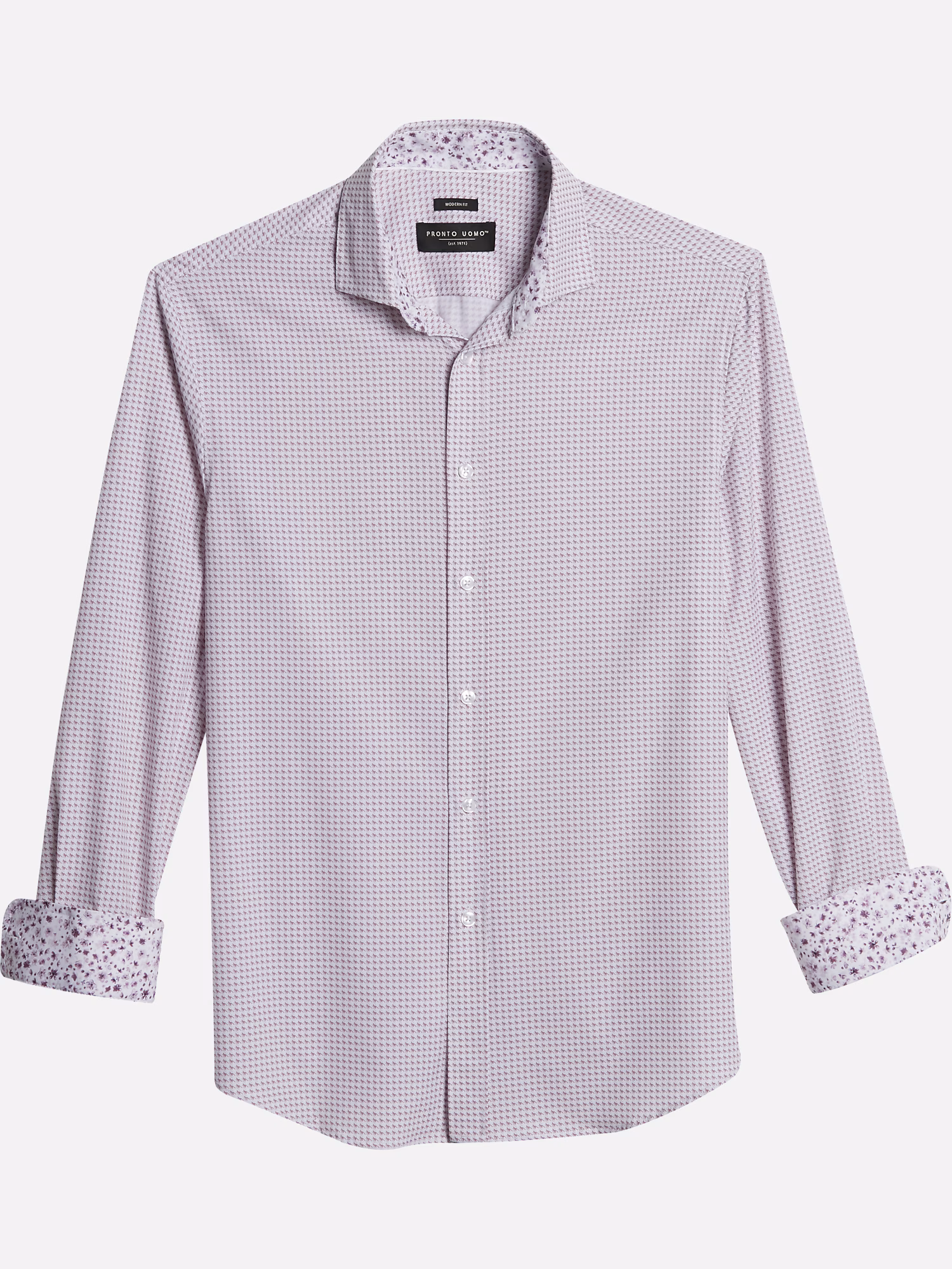 Awearness Kenneth Cole Slim Fit Spread Collar Dress Shirt Pink