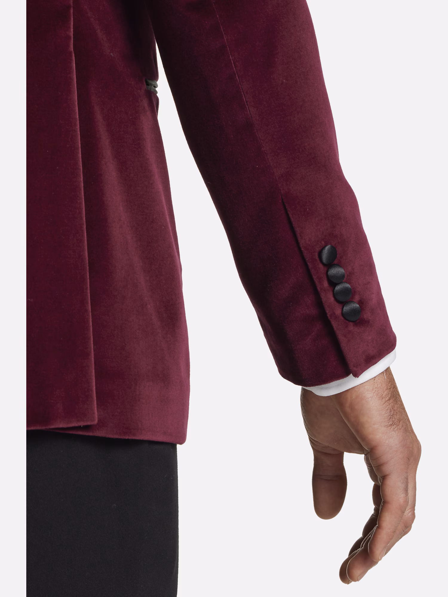 Egara Skinny Fit Suit Separates Pants Wine