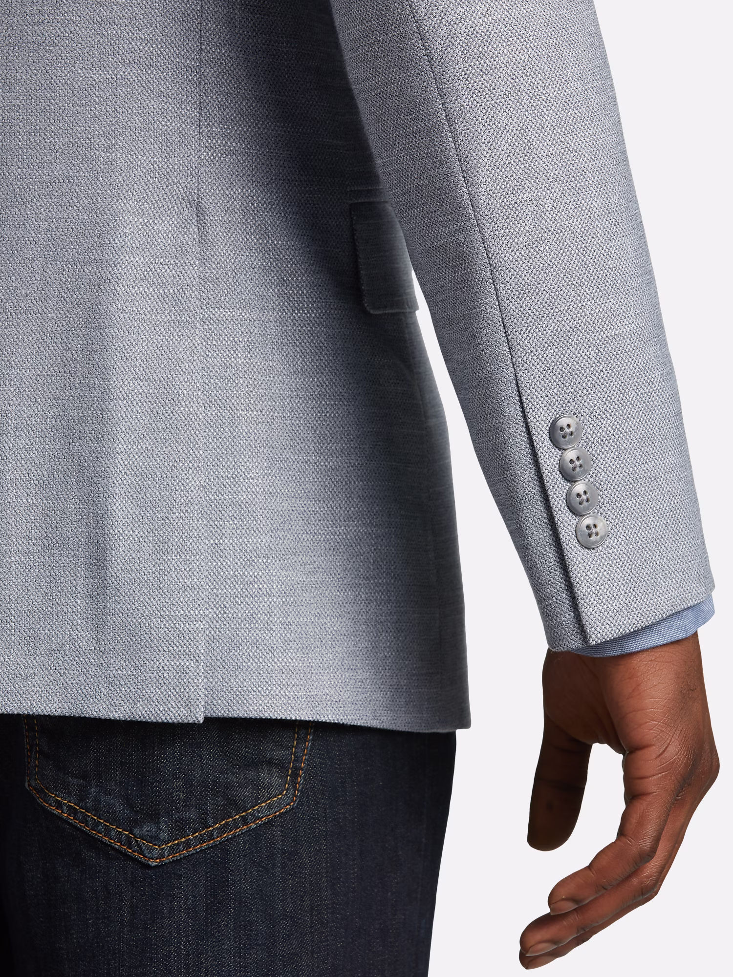 Joseph Abboud Leather Belt Gray Tic