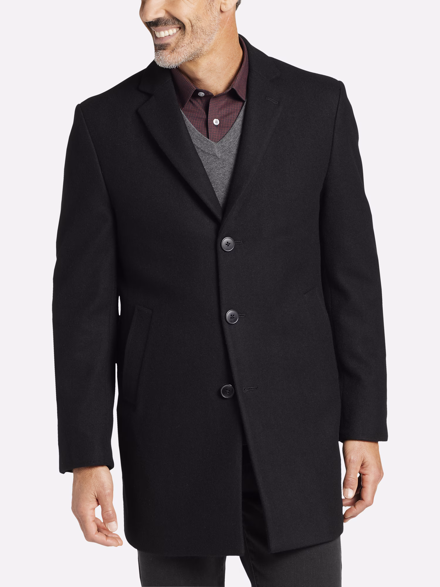 Awearness Kenneth Cole AWEAR TECH Slim Fit Suit Separates Pants Black Solid