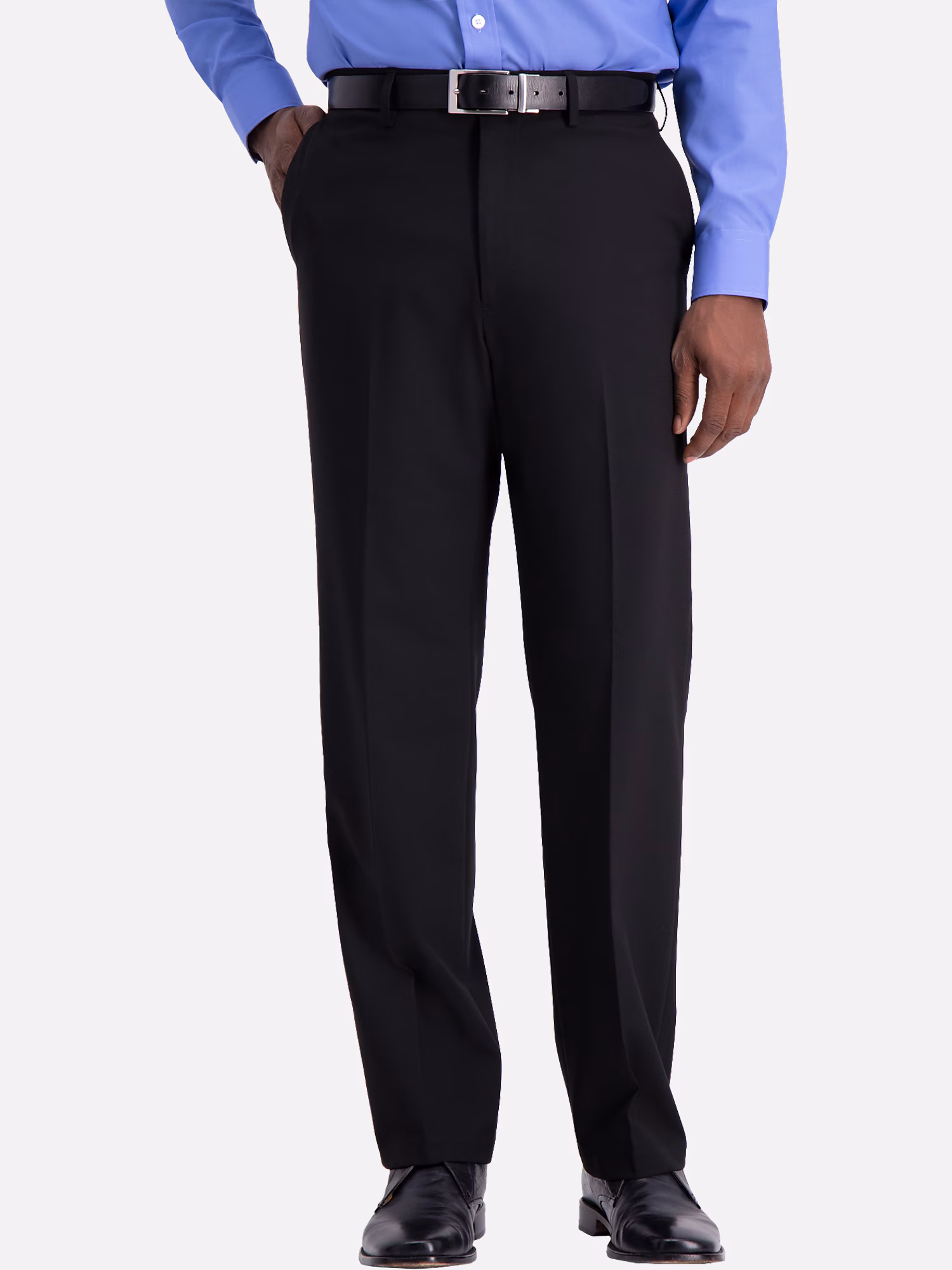 Awearness Kenneth Cole Narrow Micro Square Tie Black Solid