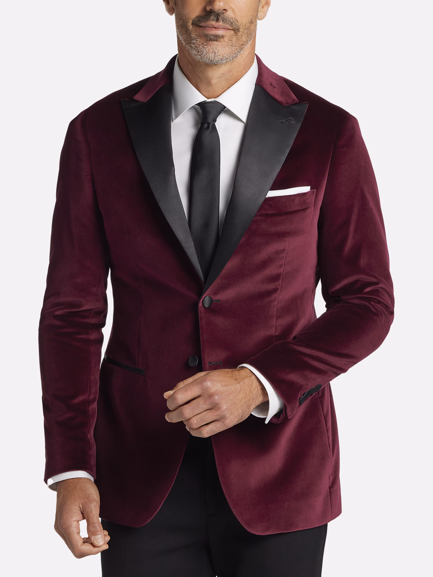 Egara Skinny Fit Suit Separates Pants Wine