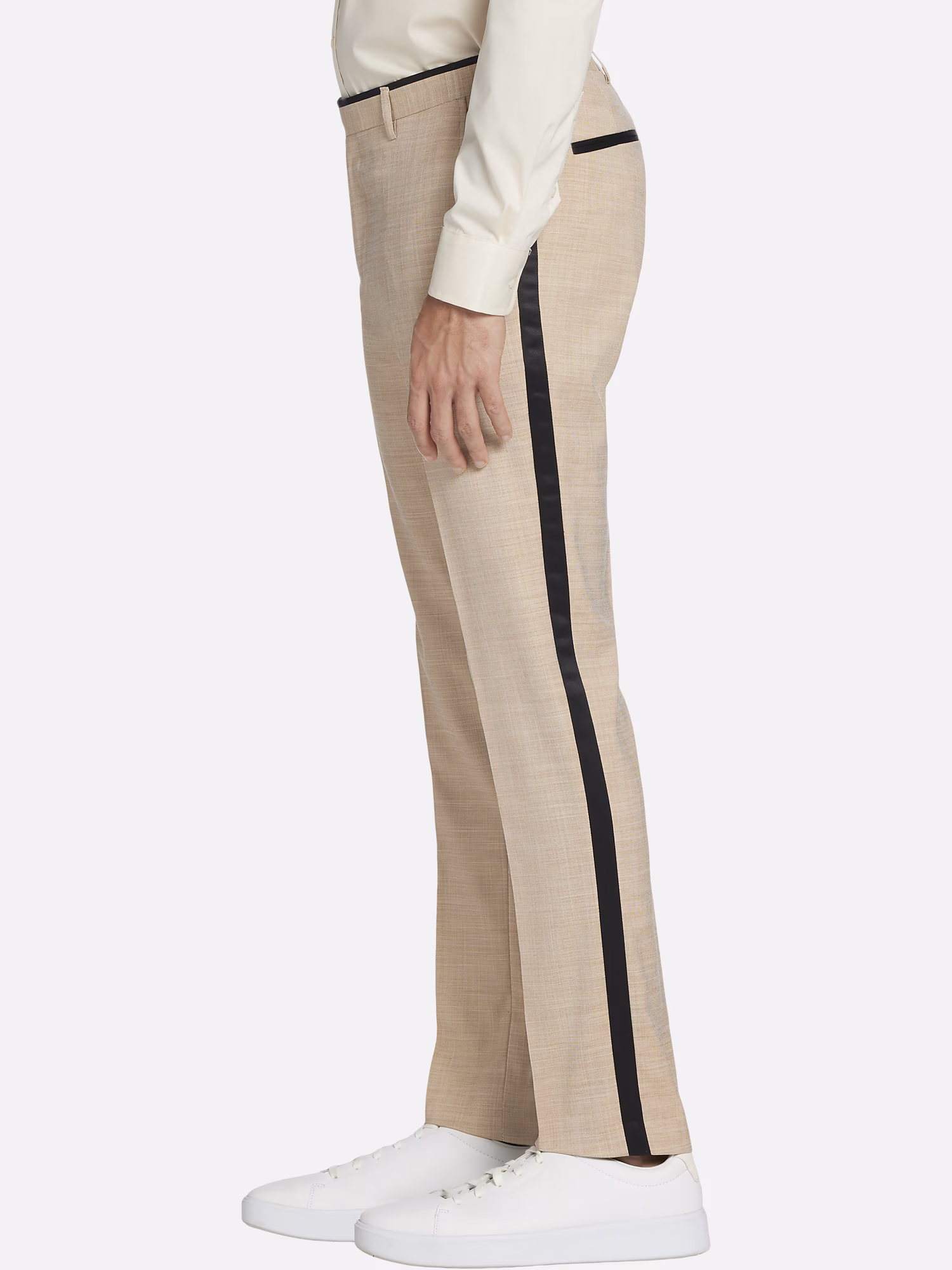 Paisley &Amp; Gray Slim Fit Herringbone Suit Separates Pants Camel Shark