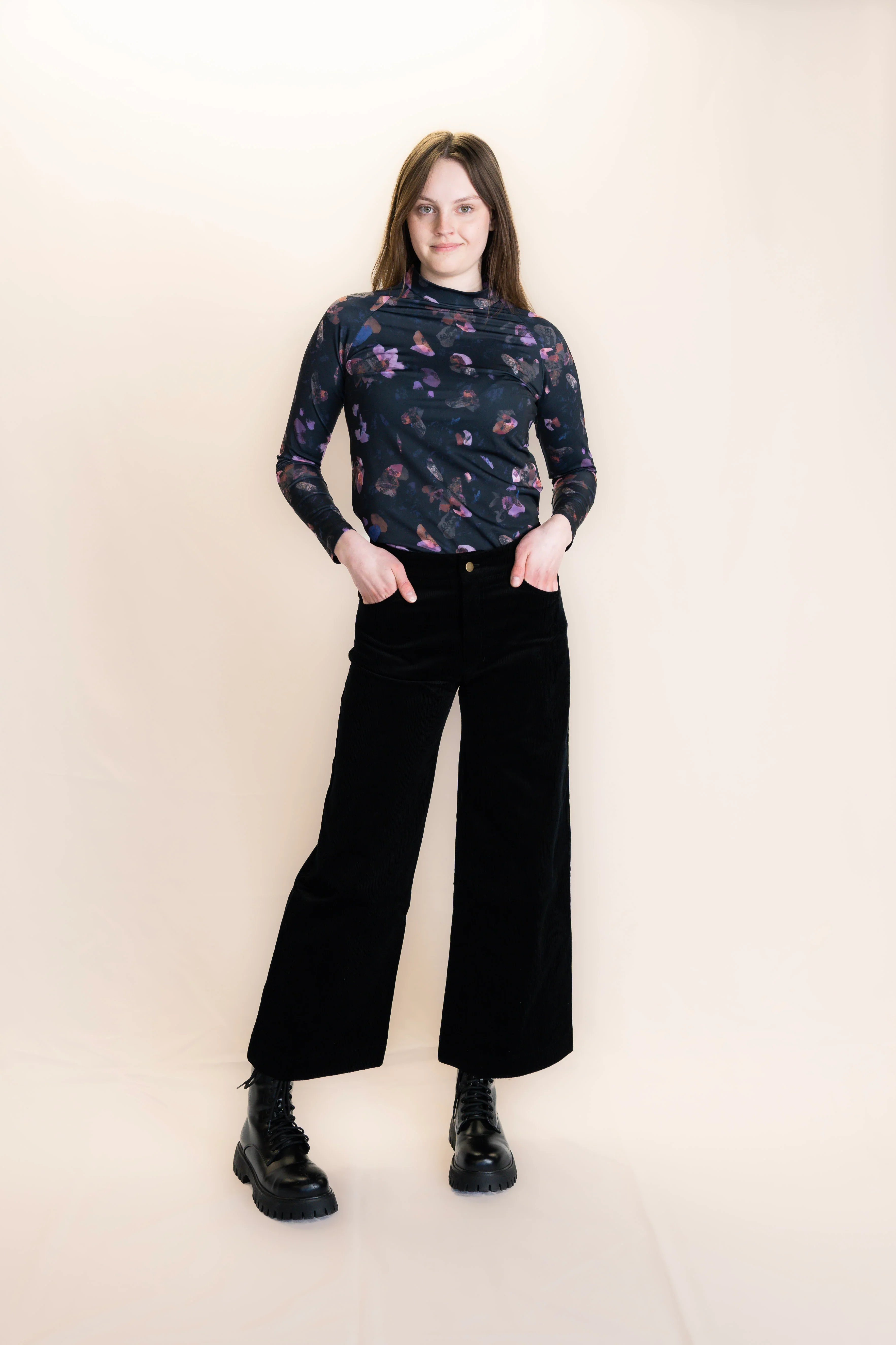 Corduroy Trousers Black
