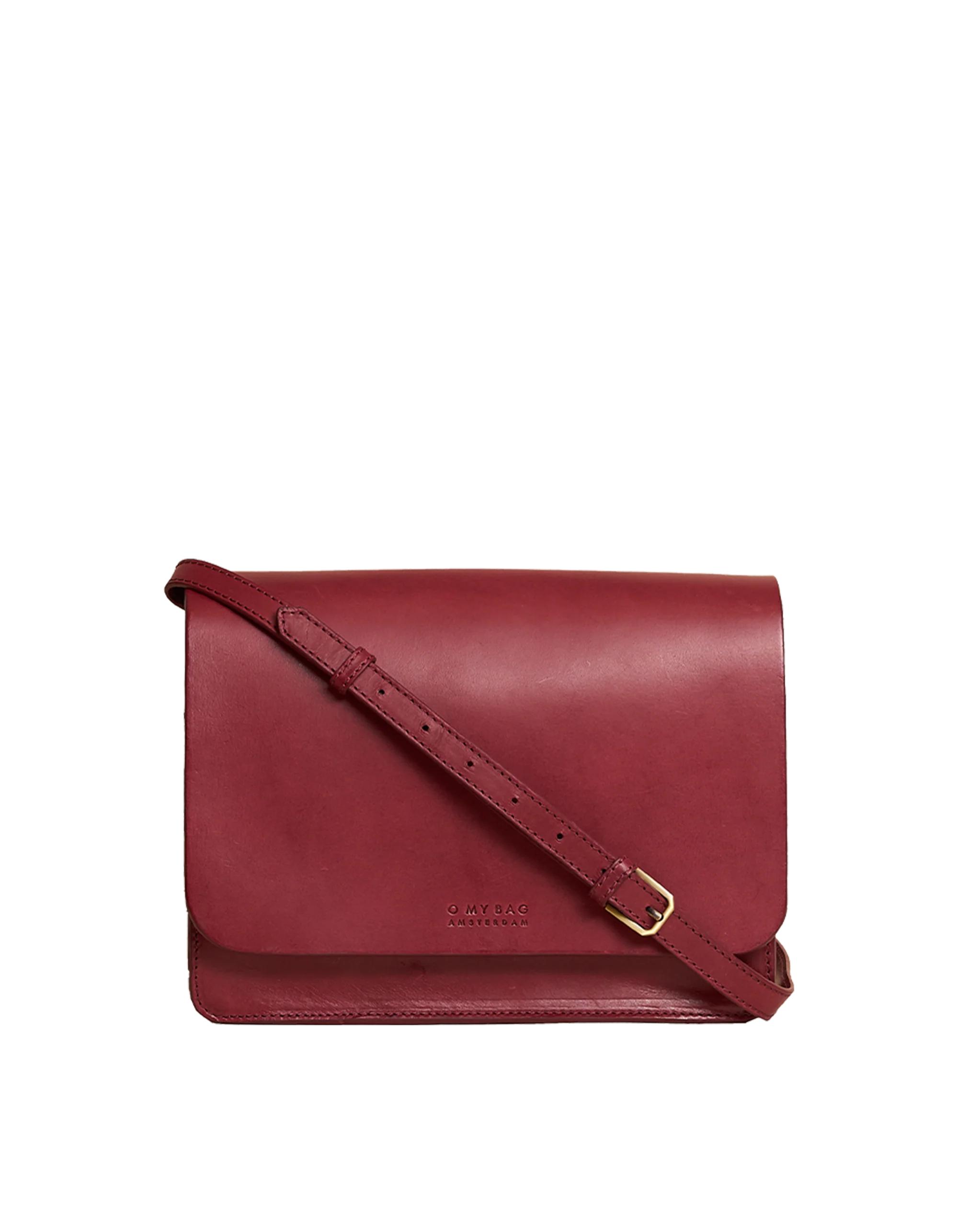 Audrey Ruby Checkered Classic Leather