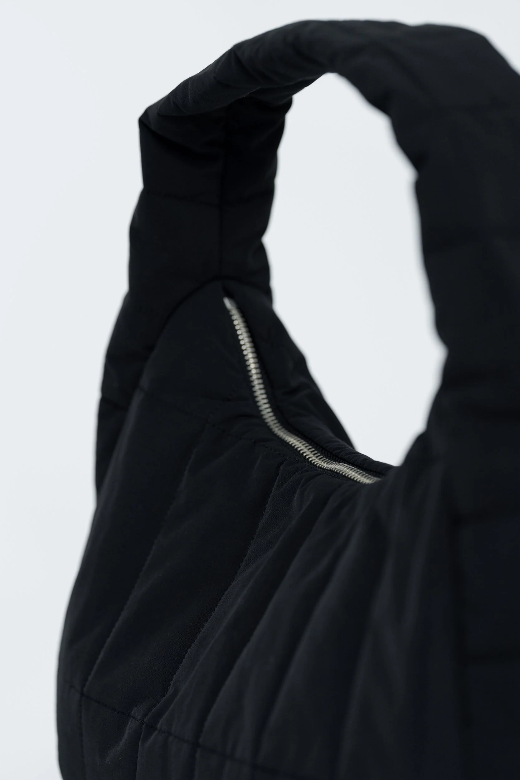 Pillow Upcycled Shoulder Bag Black