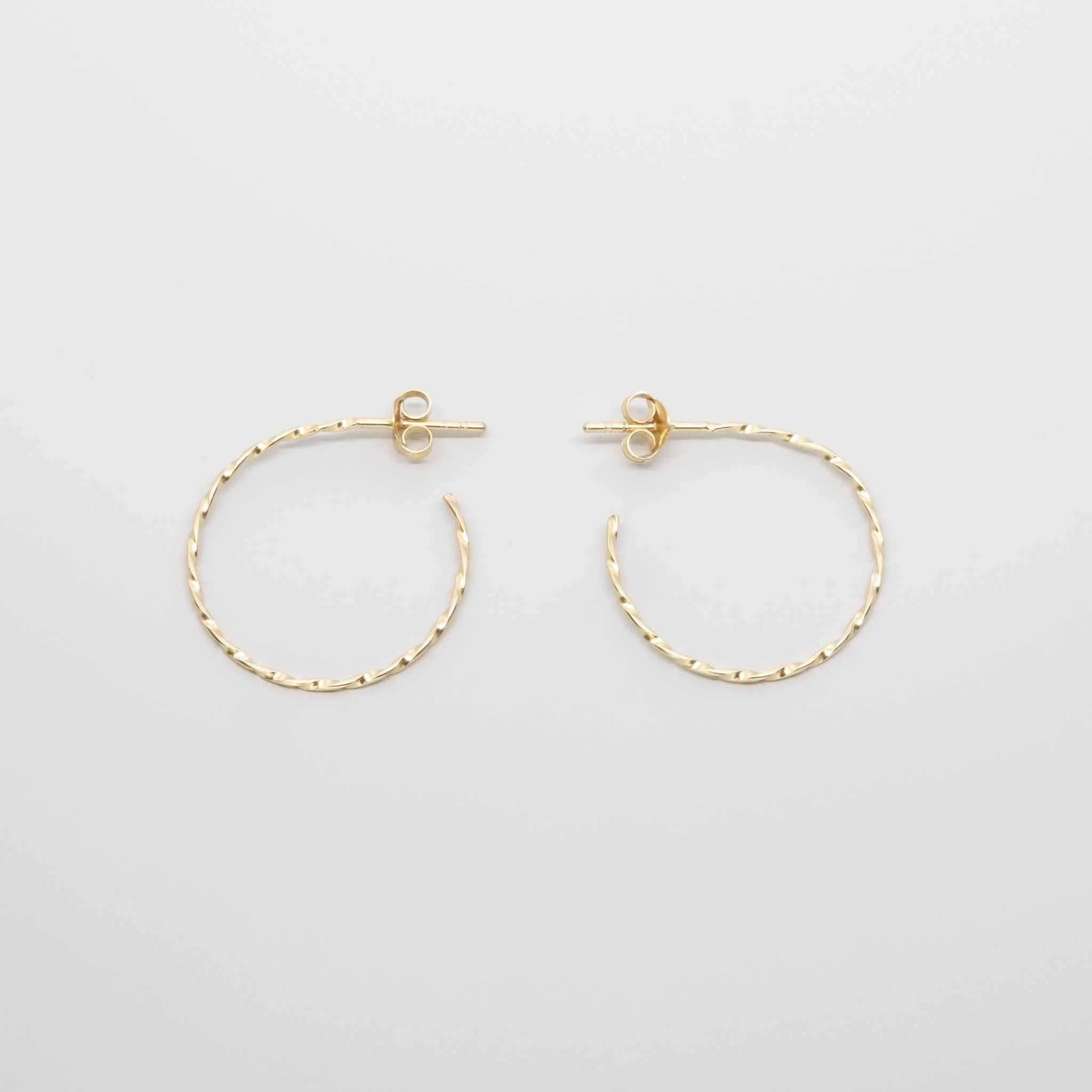 Tiny Twisted Hoops