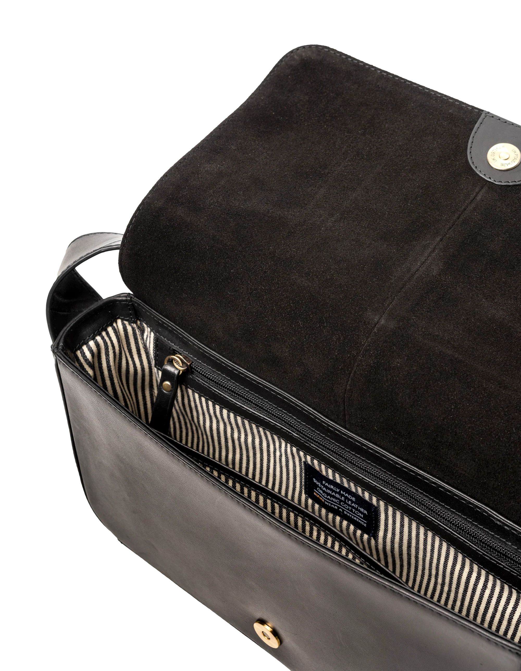 Gina Baguette Black Classic Leather