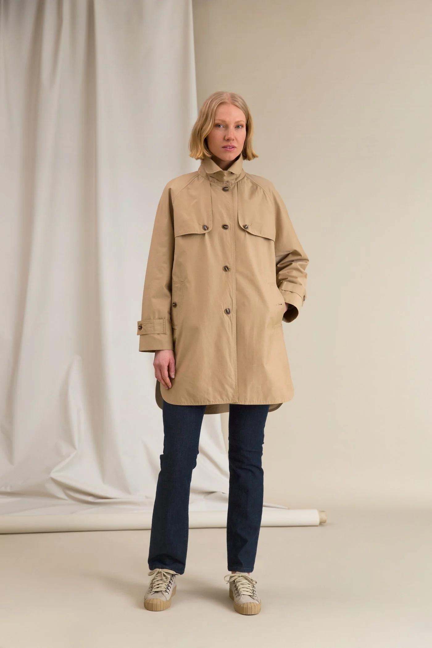 Iris Oversize Coat Chalk