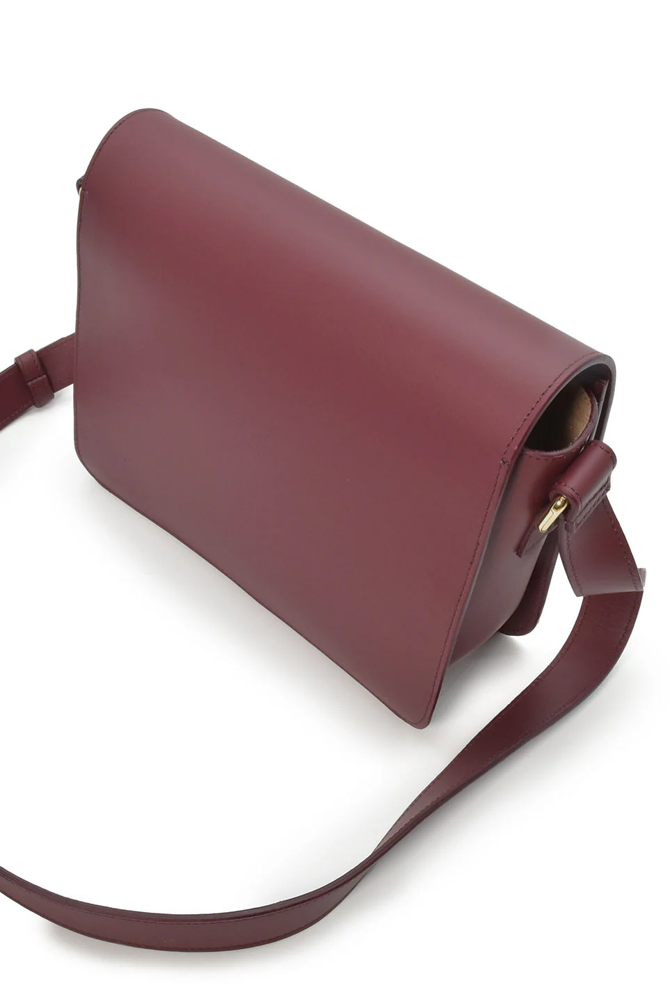 Square Shoulder Bag Burgundy