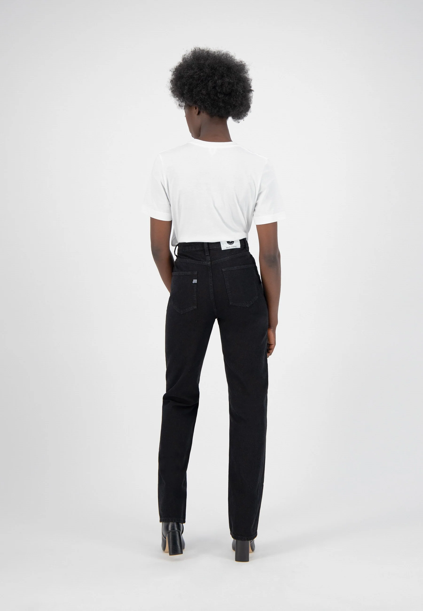 Relax Rose Jeans Dip Black