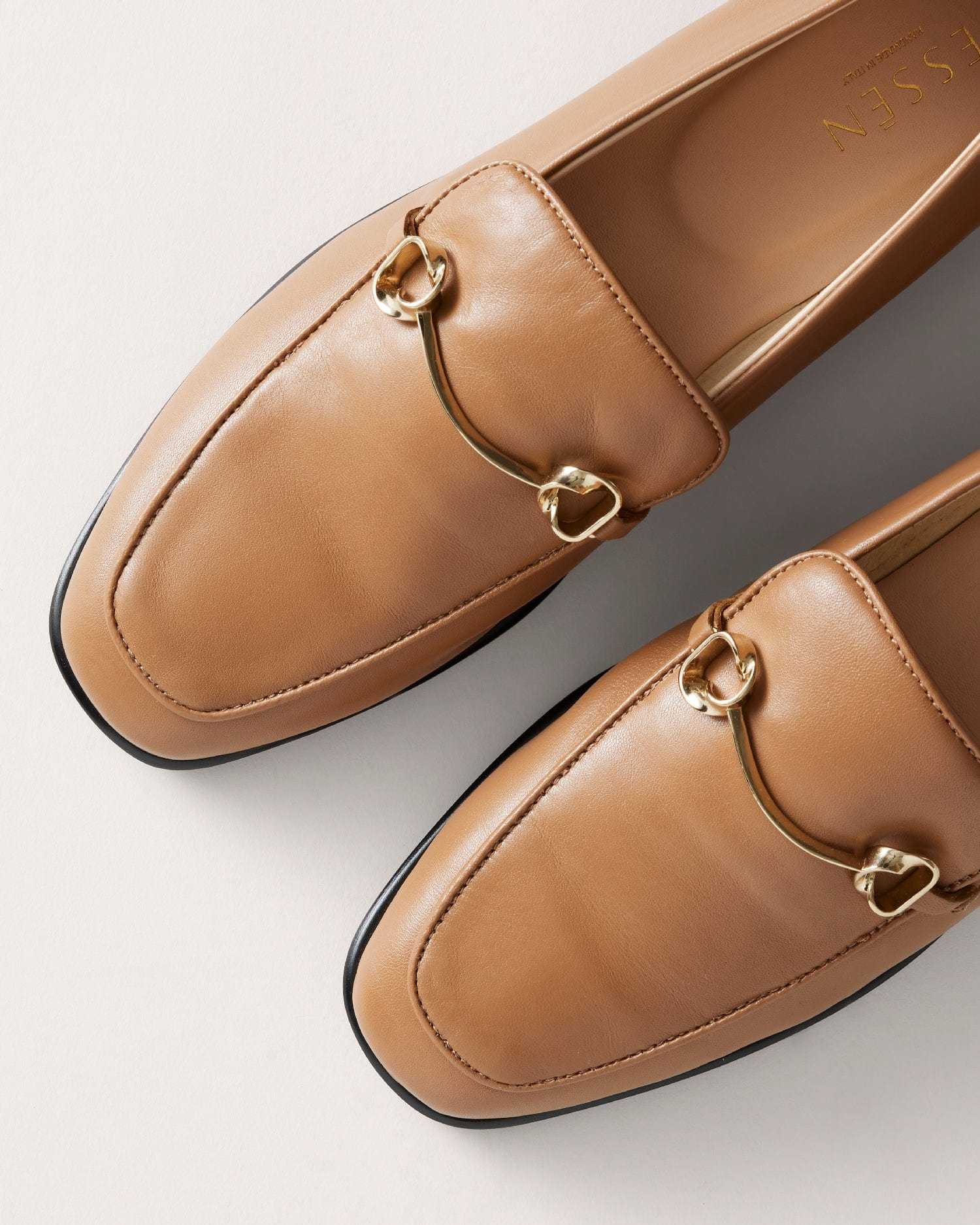 The Modern Moccasin Tan With Hardware