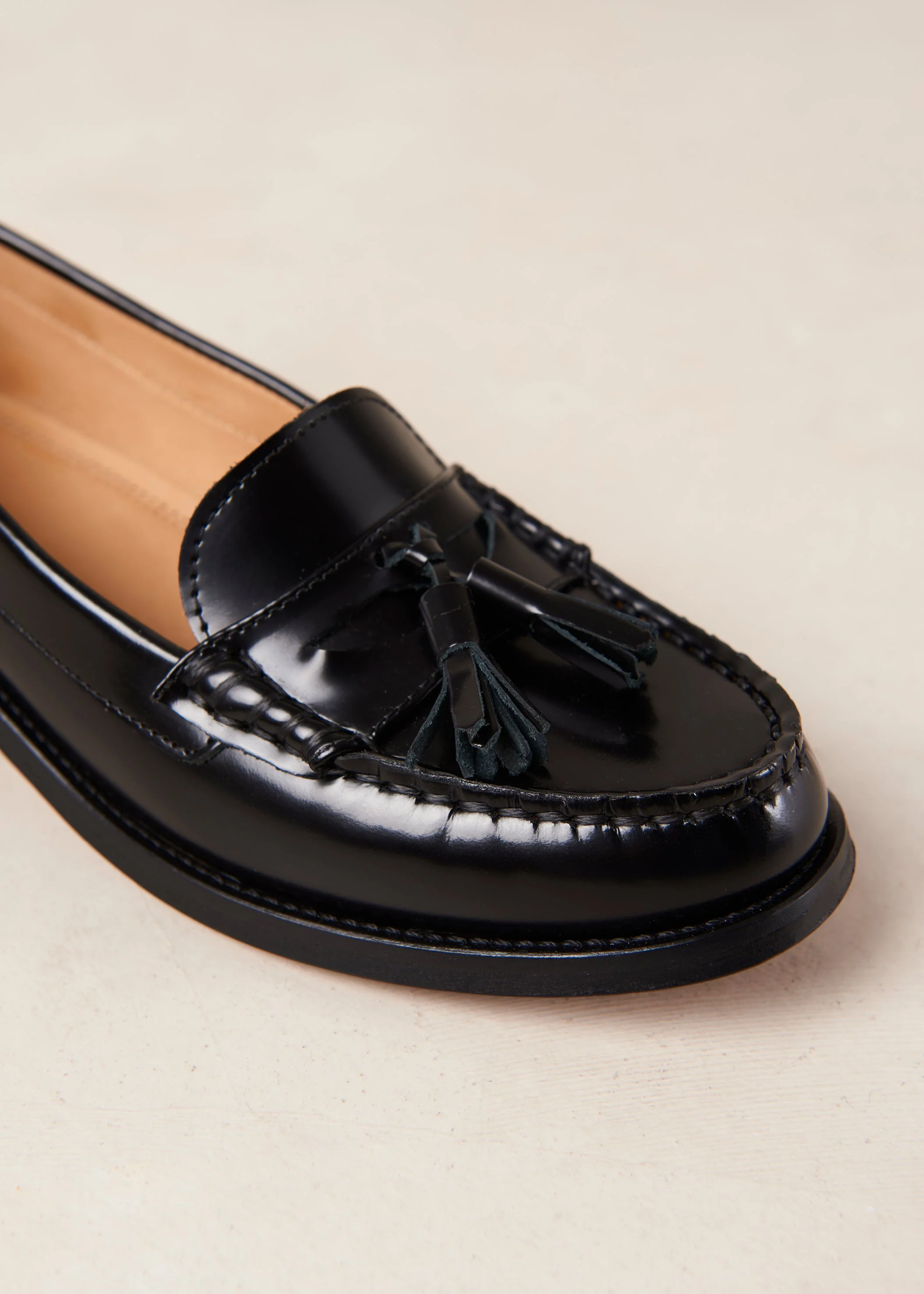 Terrane Leather Loafers Black